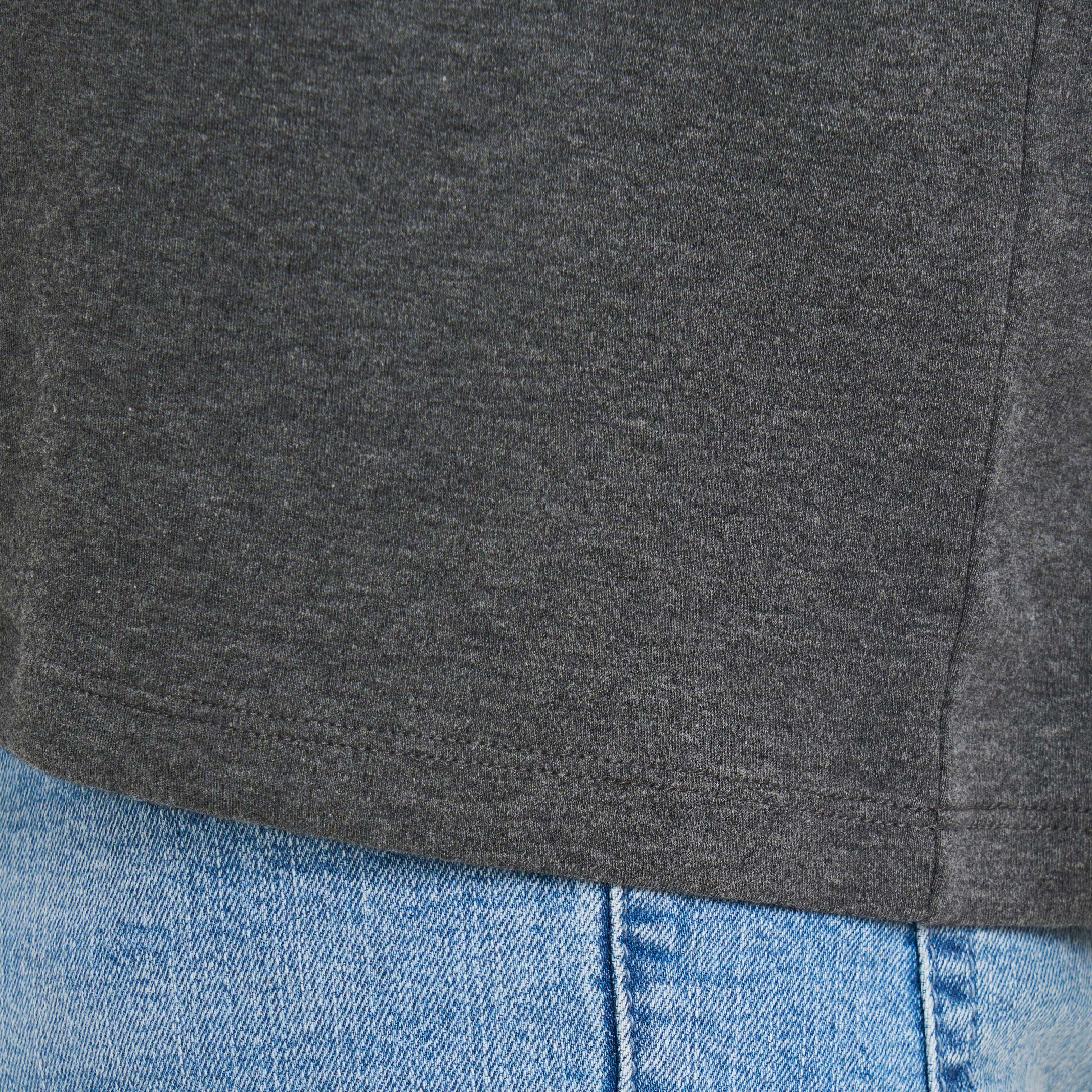 Heather Charcoal Luxury Soft Touch Crew Neck Tee - Image 6