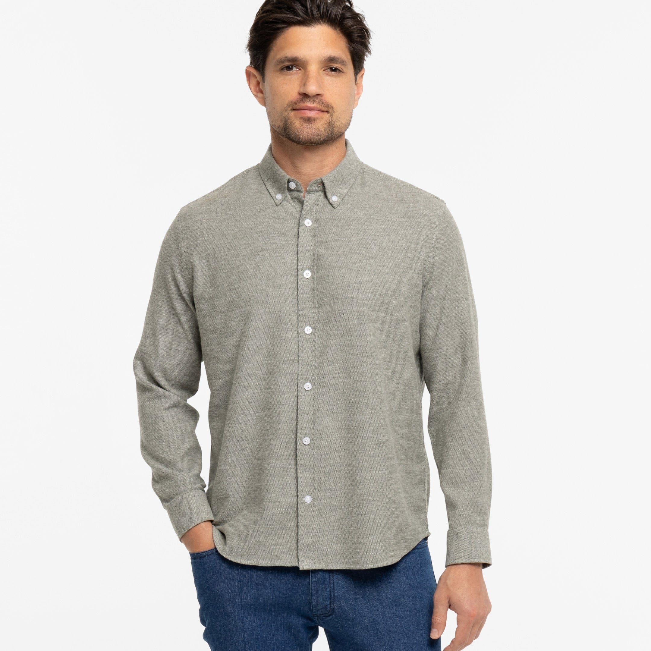 Heather Green Everyday Shirt