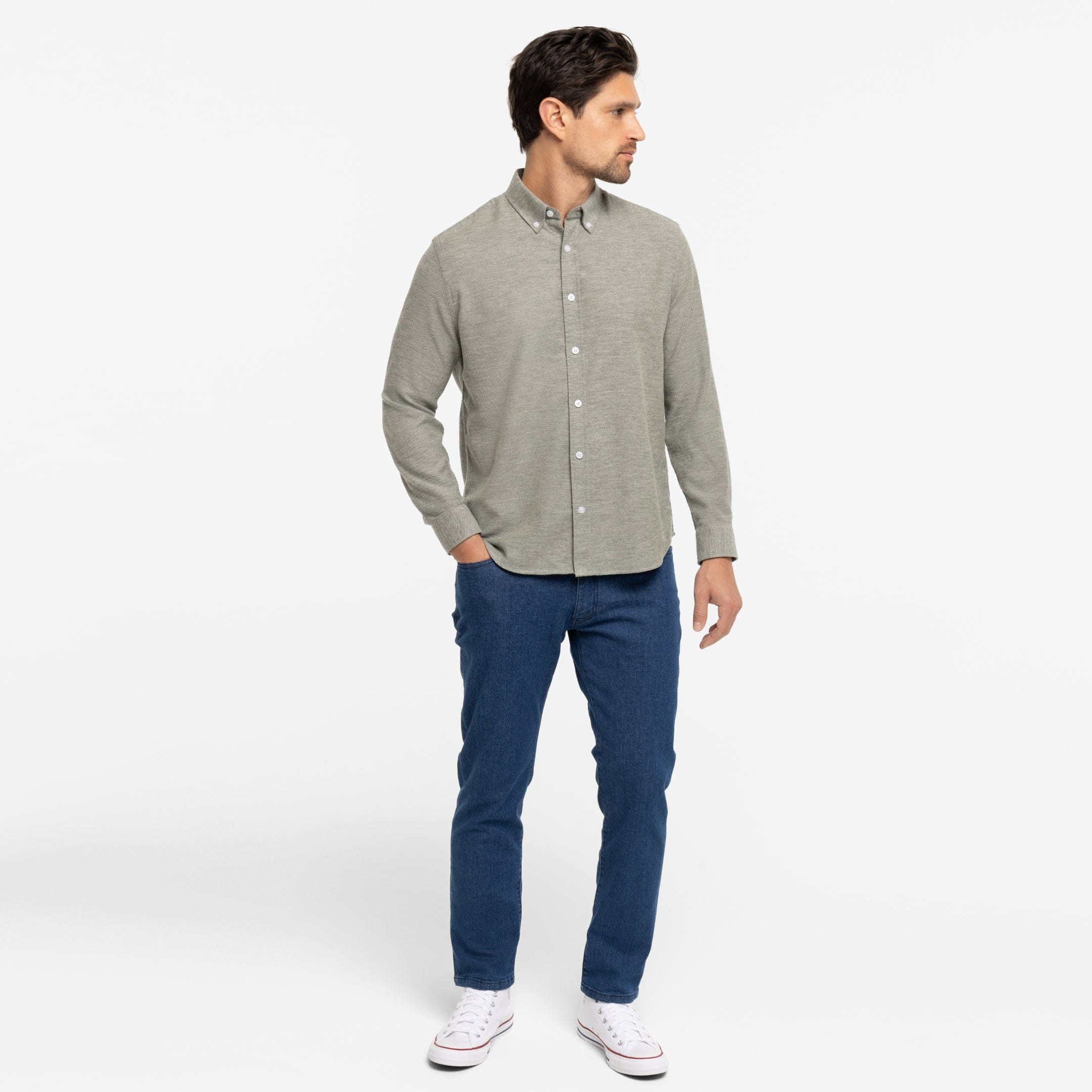 Heather Green Everyday Shirt - Image 6