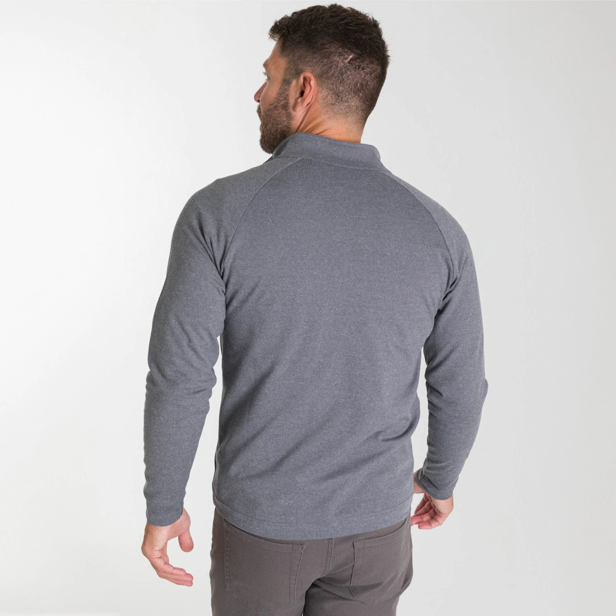 Heather Grey Hybrid Quarter-Zip - Image 3