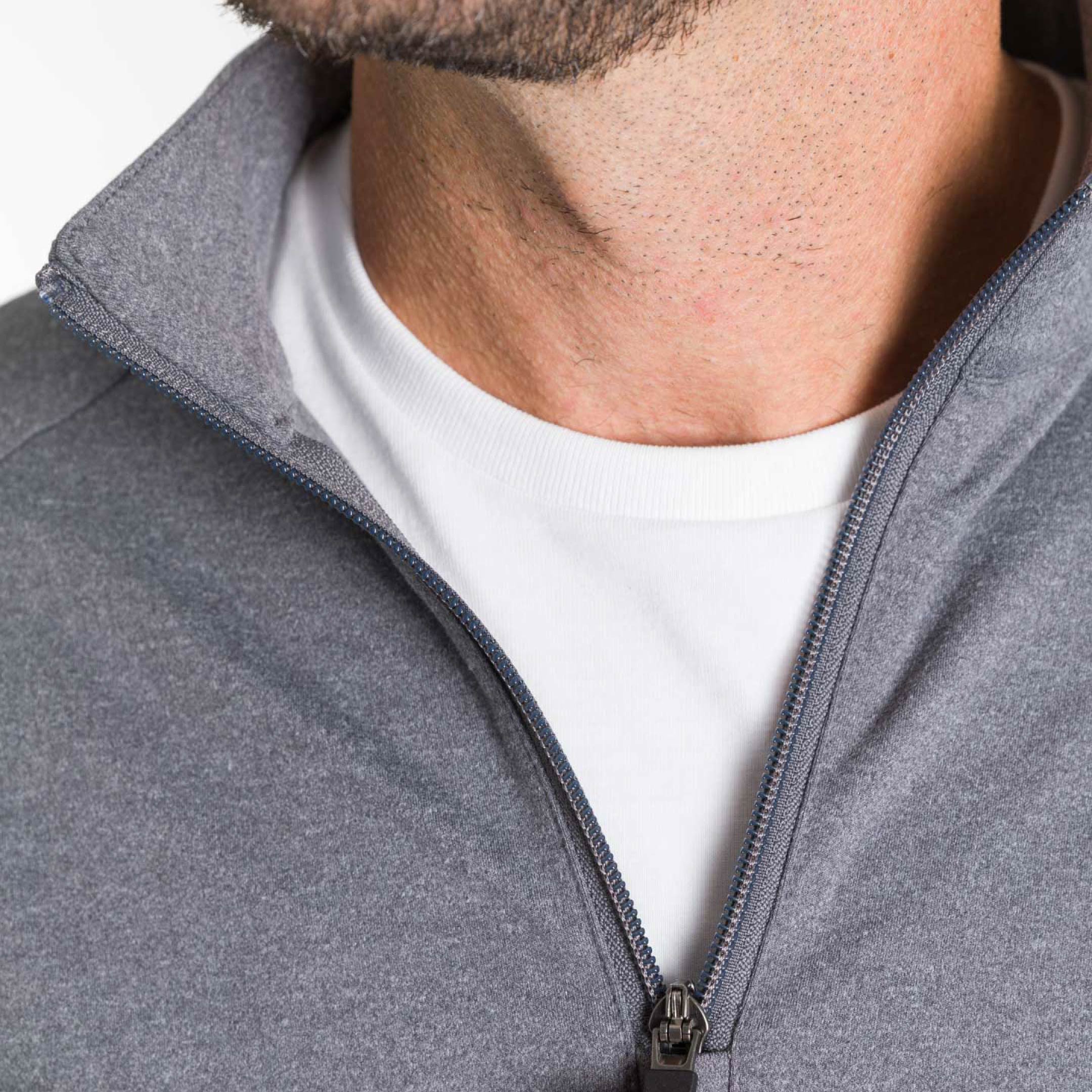 Heather Grey Hybrid Quarter-Zip - Image 4