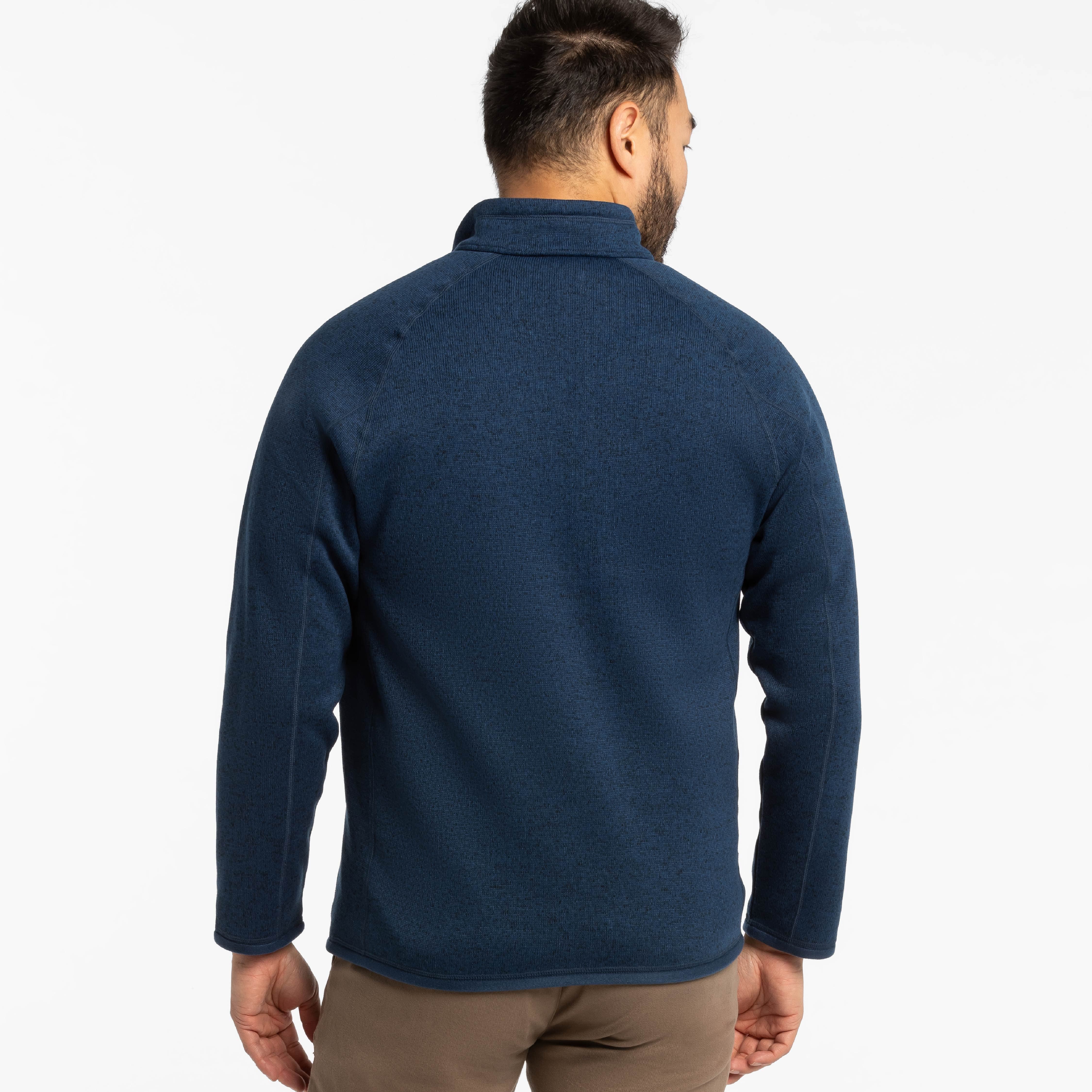 Heather Navy Quarter-Zip Fleece - Image 3