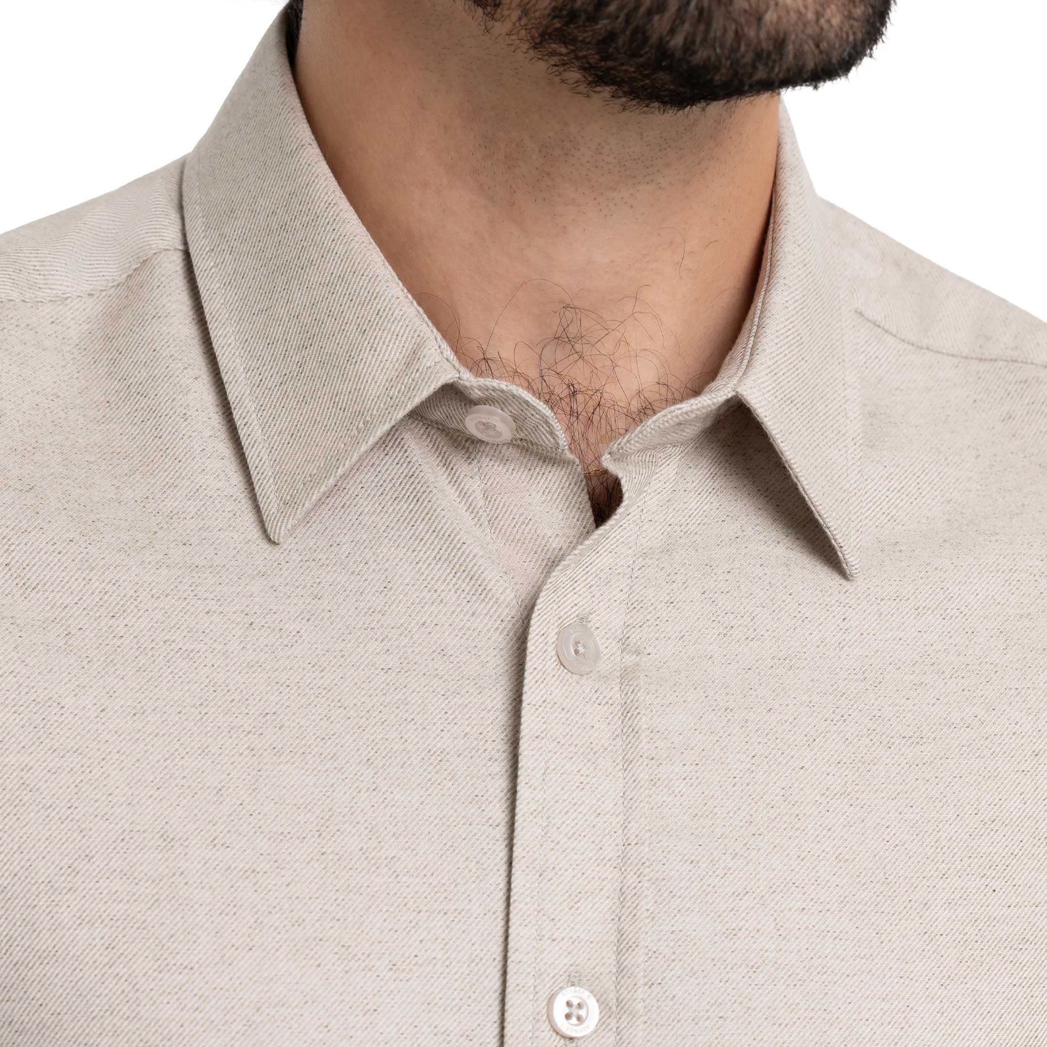 Heather Oat Short Sleeve Shirt - Image 4