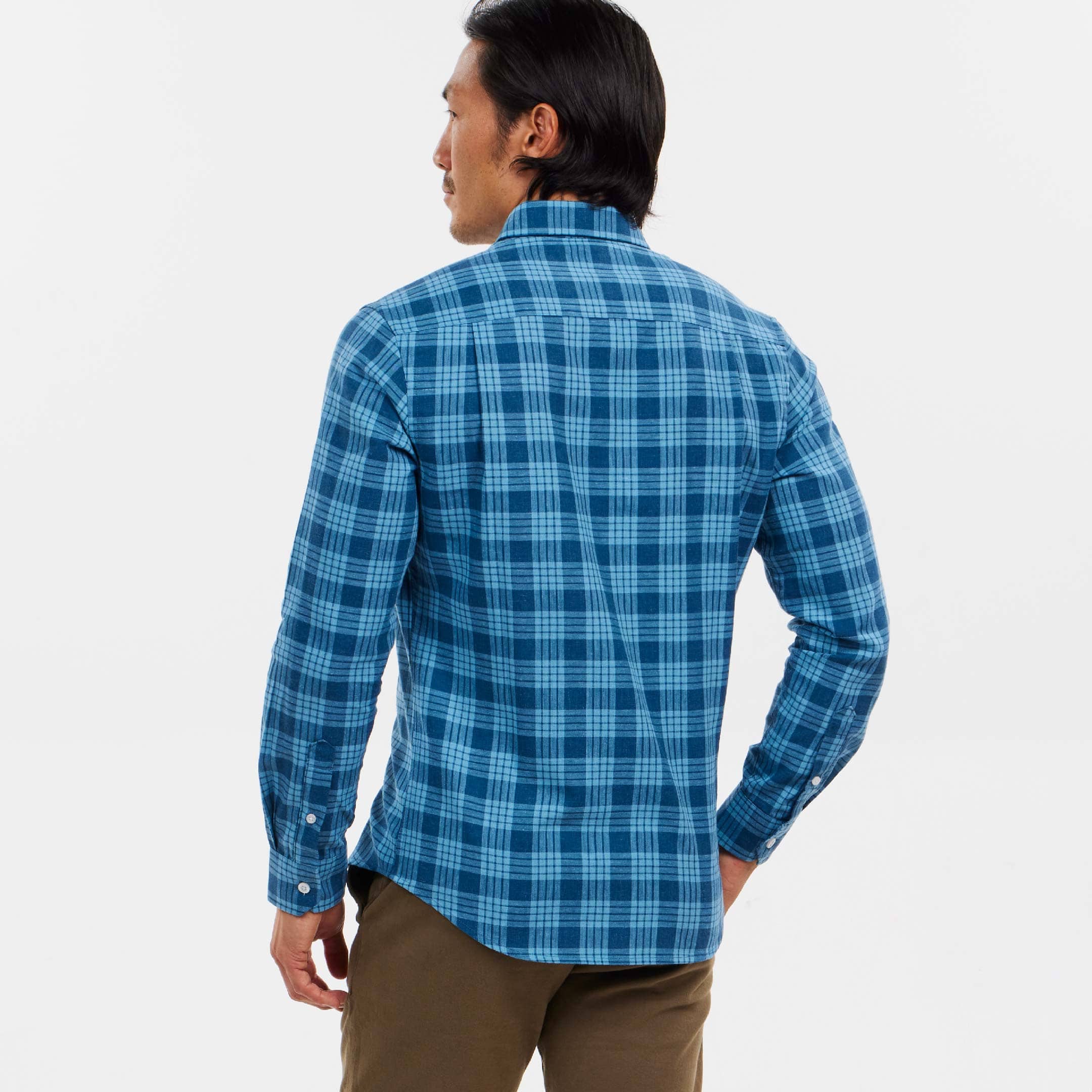Horizon Plaid Linen Shirt - Image 3