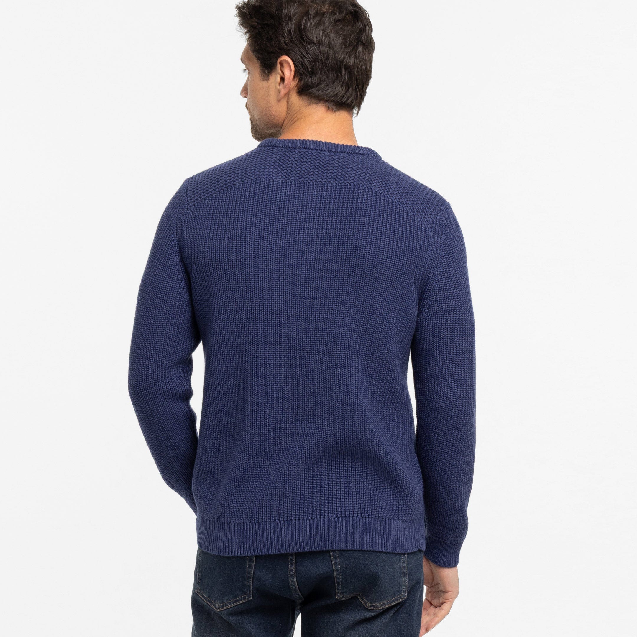 Indigo Chunky Knit Sweater - Image 3