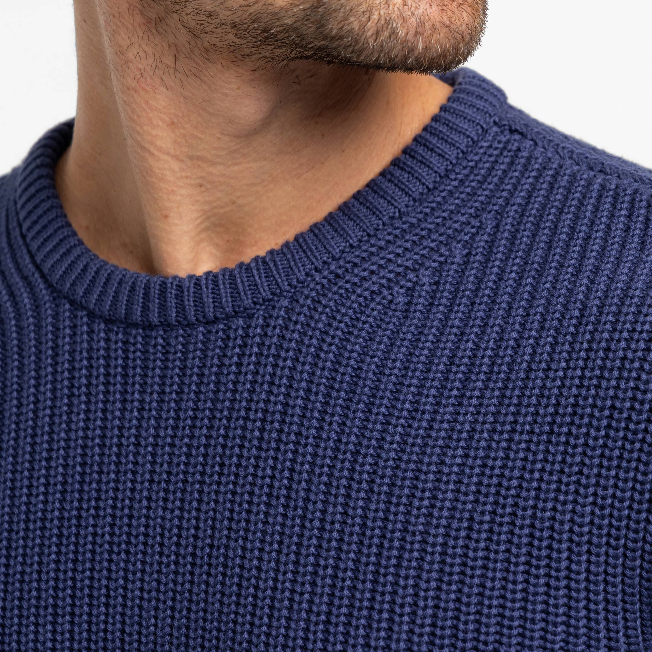 Indigo Chunky Knit Sweater - Image 4