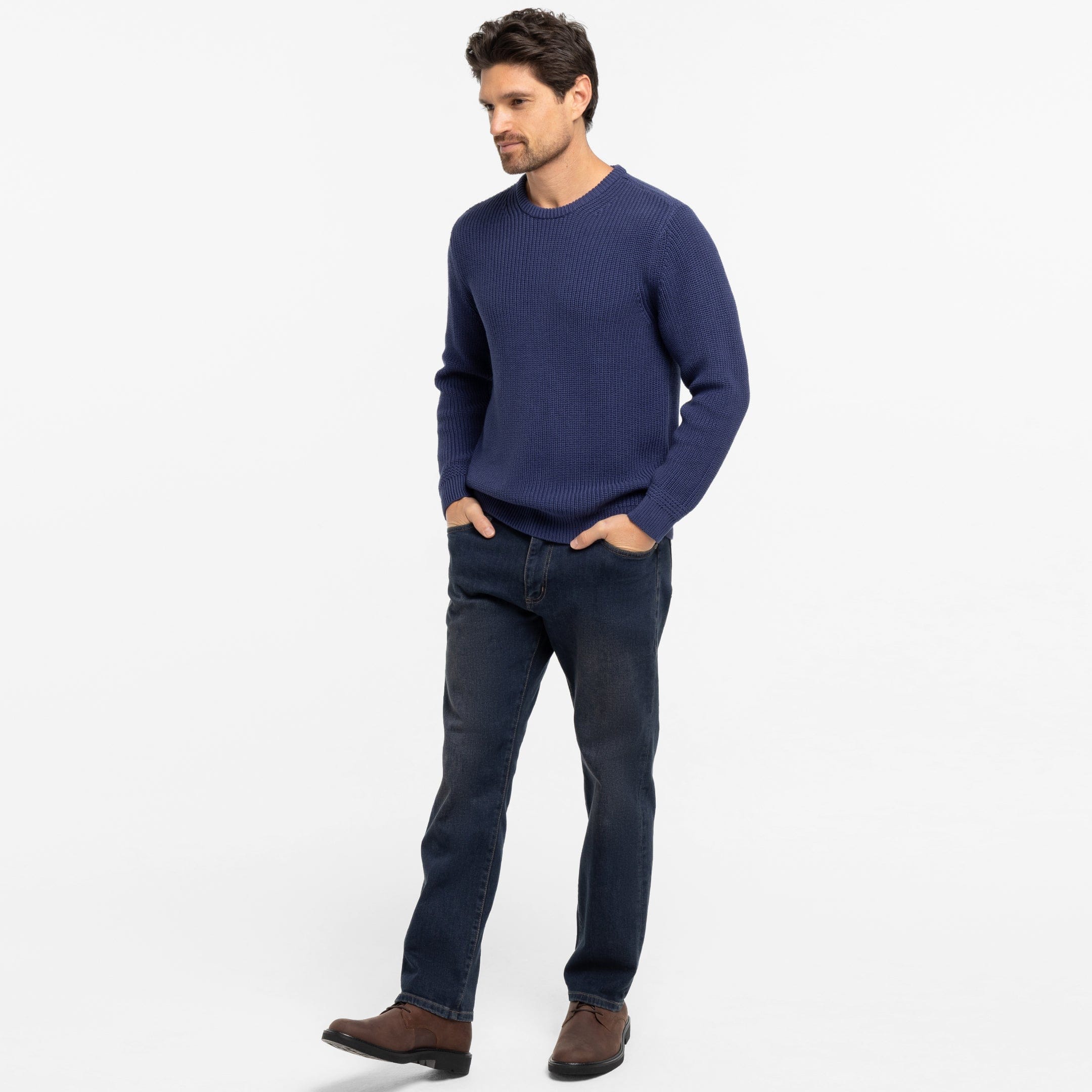 Indigo Chunky Knit Sweater - Image 6