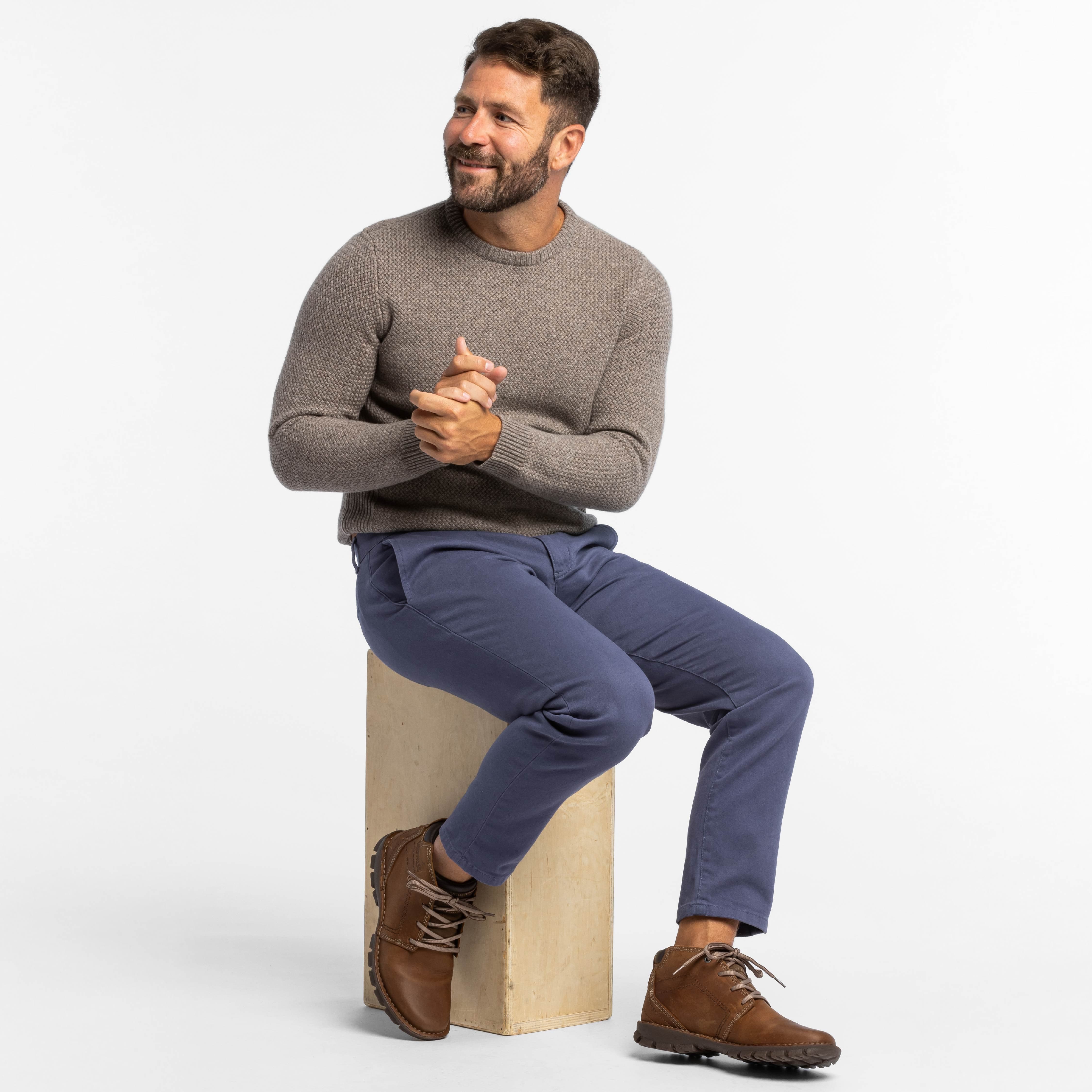 Indus Textured Cashmere Blend Crew Neck Sweater - Image 2