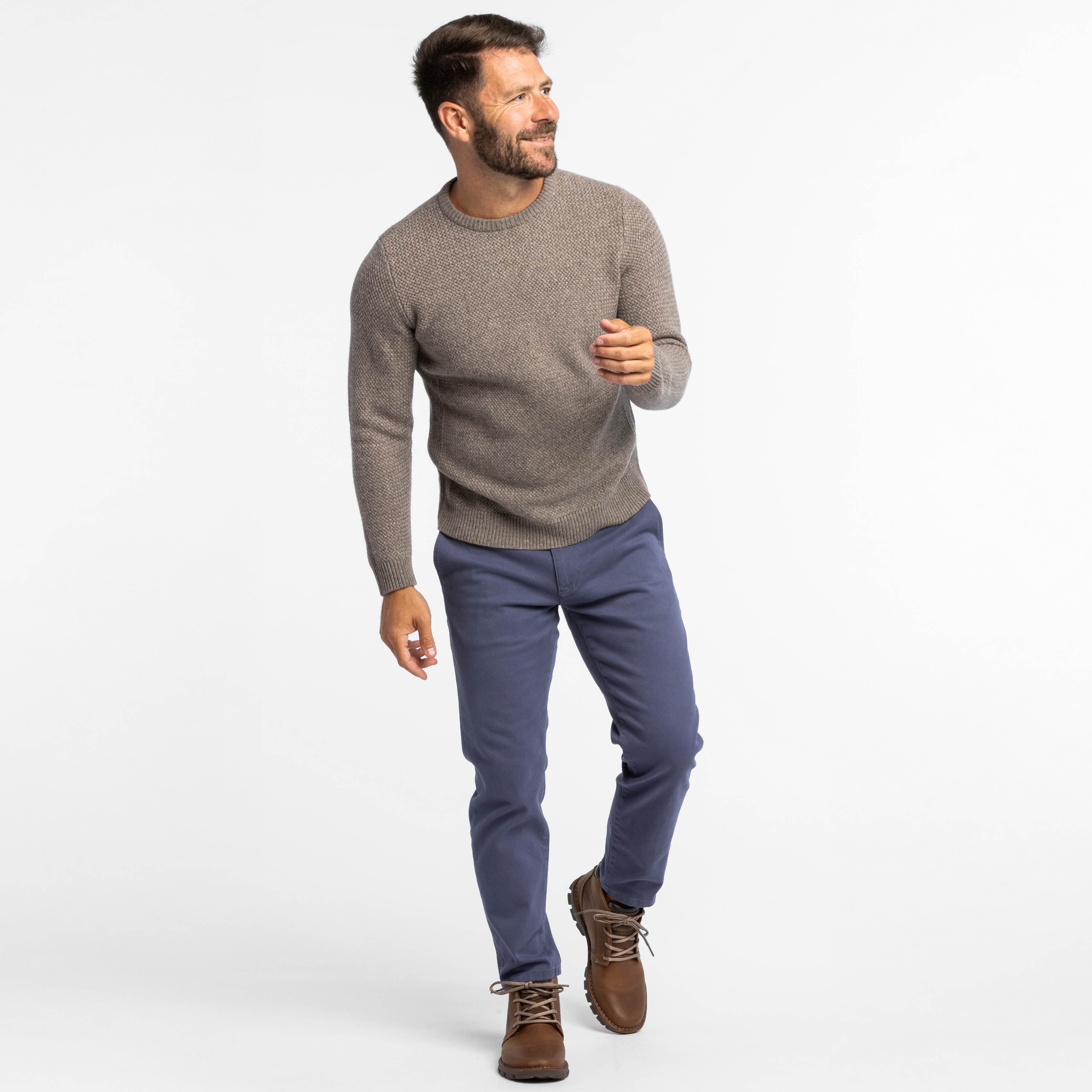 Indus Textured Cashmere Blend Crew Neck Sweater - Image 6