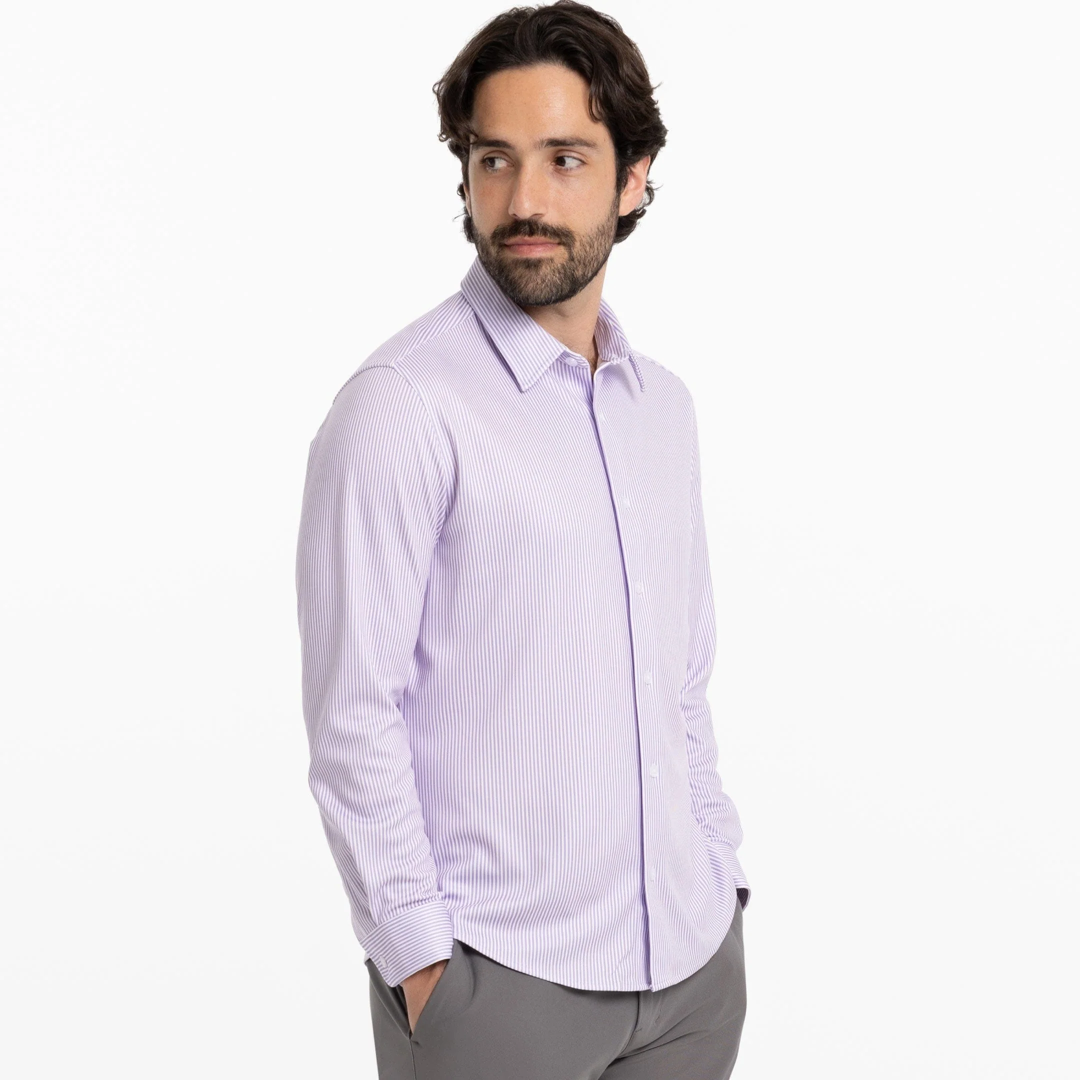 Iris Stripes Performance Stretch Shirt