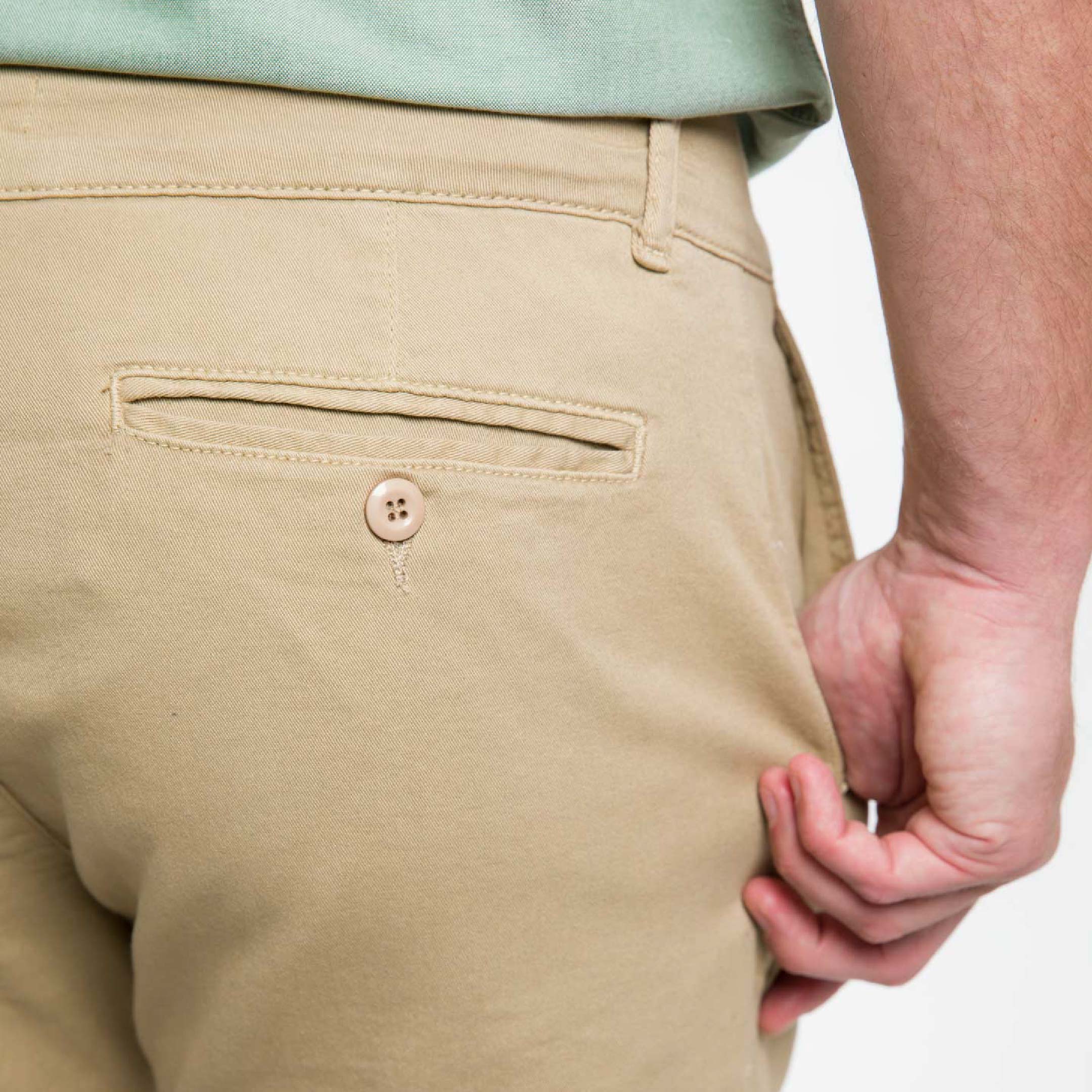 5" Khaki Lightweight Stretch Chino Short - Image 3