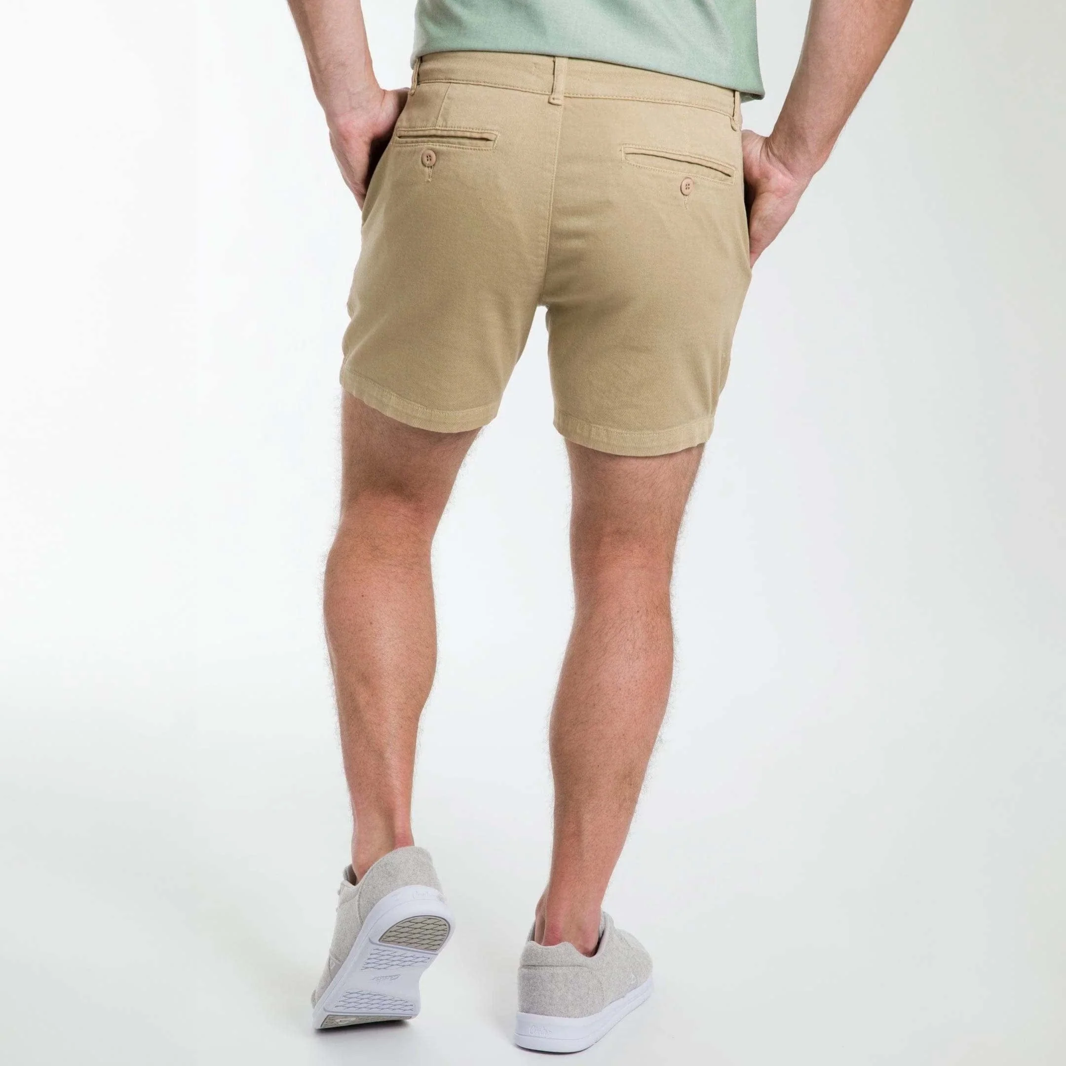 5" Khaki Lightweight Stretch Chino Short - Image 4