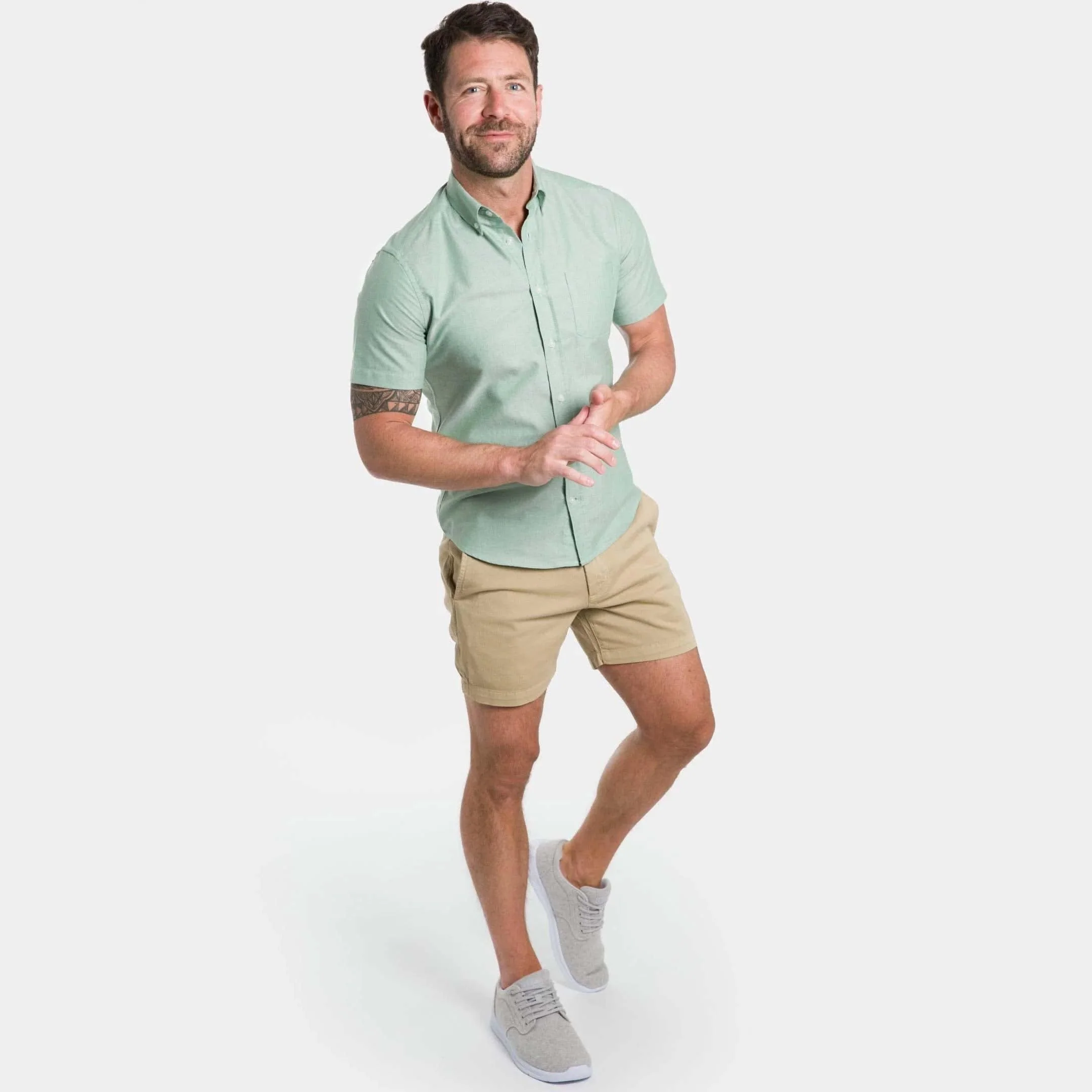 5" Khaki Lightweight Stretch Chino Short - Image 5
