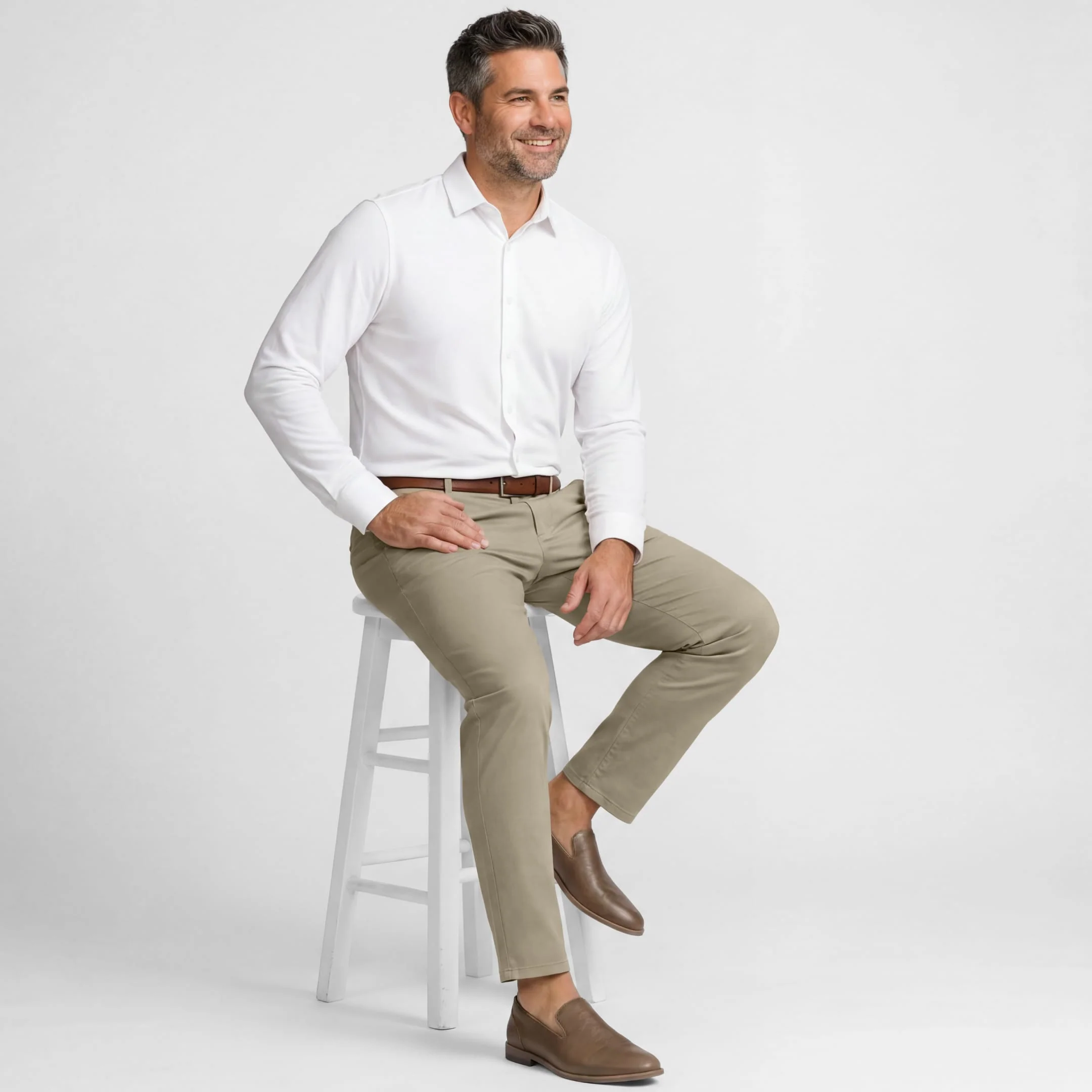 Khaki Lightweight Signature Chino - Image 6