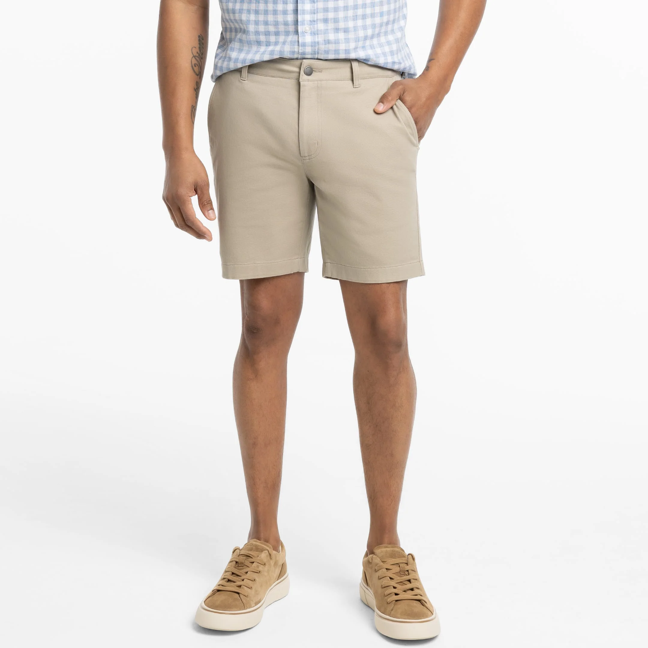 Khaki Lightweight Signature Chino Short