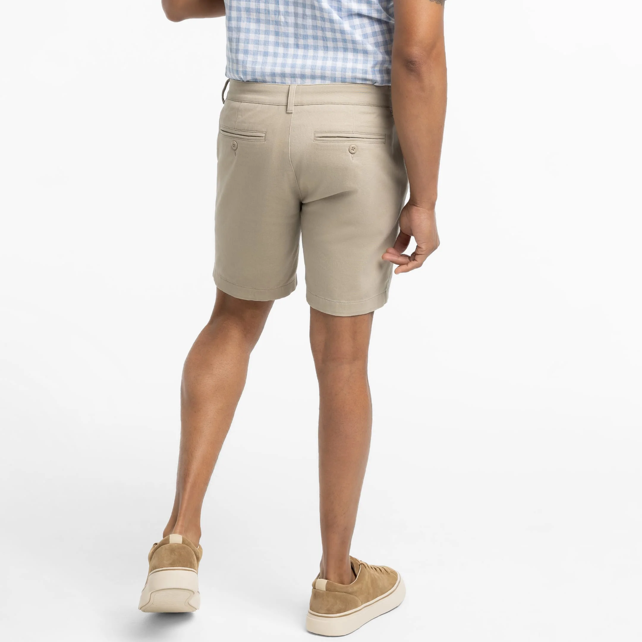 Khaki Lightweight Signature Chino Short - Image 3