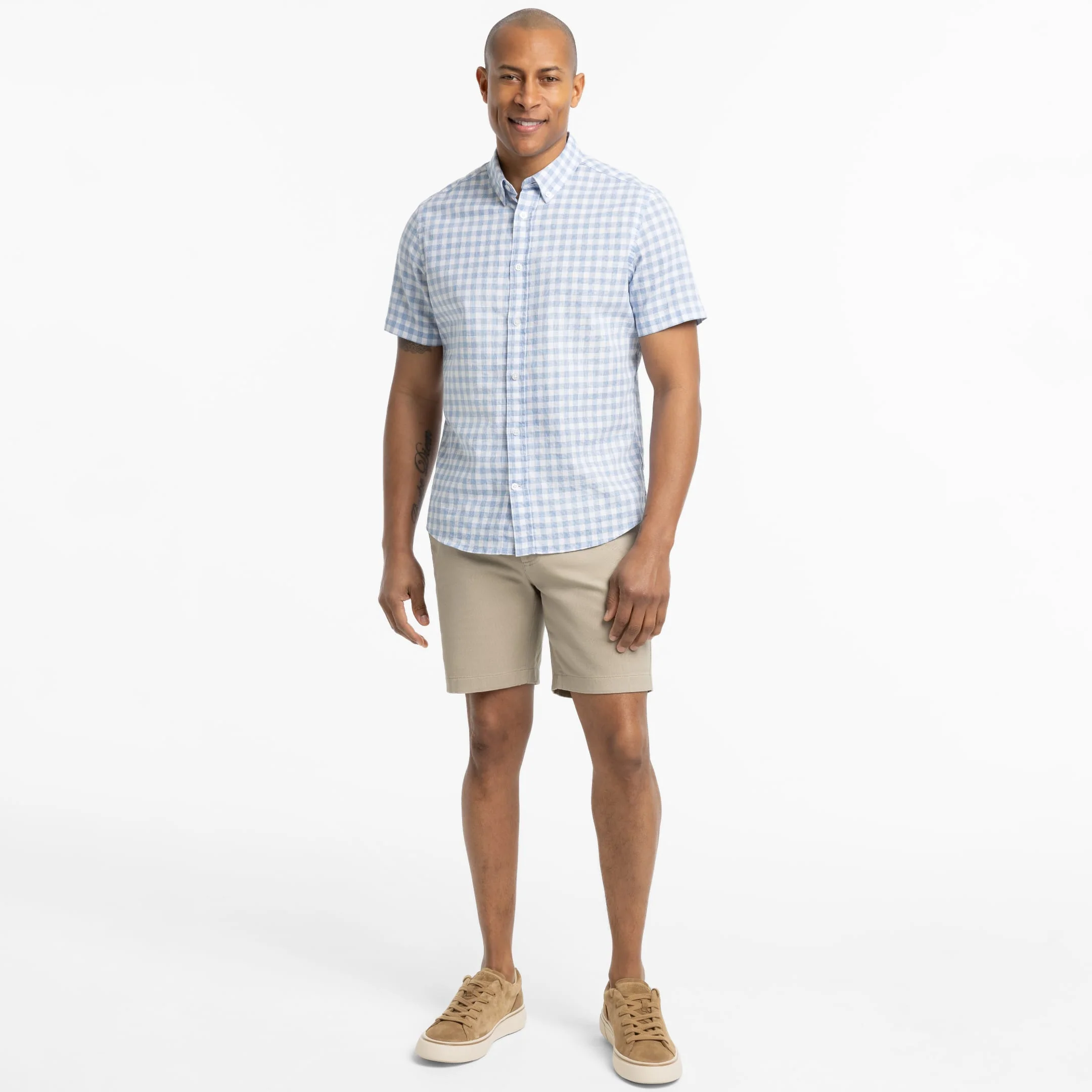 Khaki Lightweight Signature Chino Short - Image 6