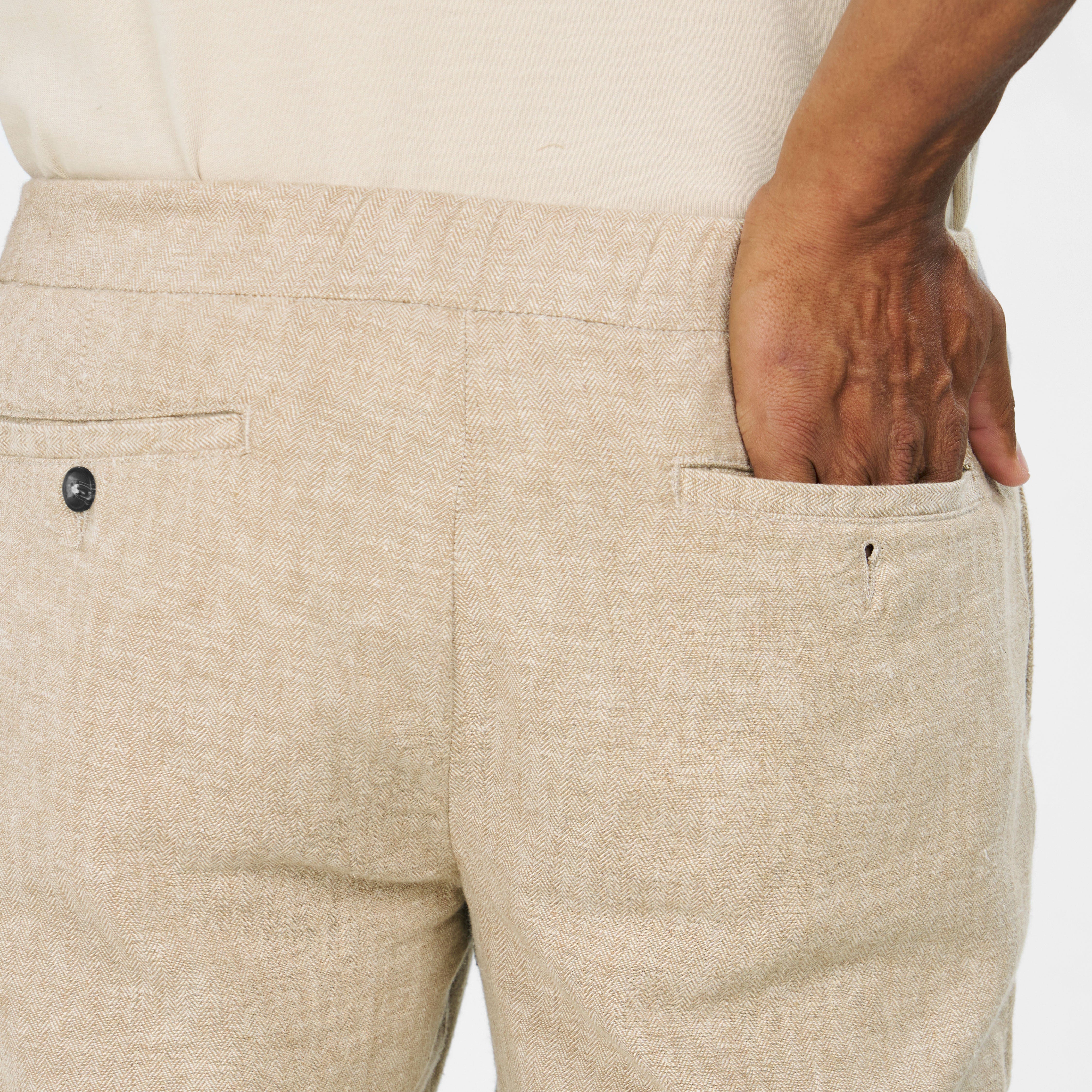 Khaki Linen Short - Image 5