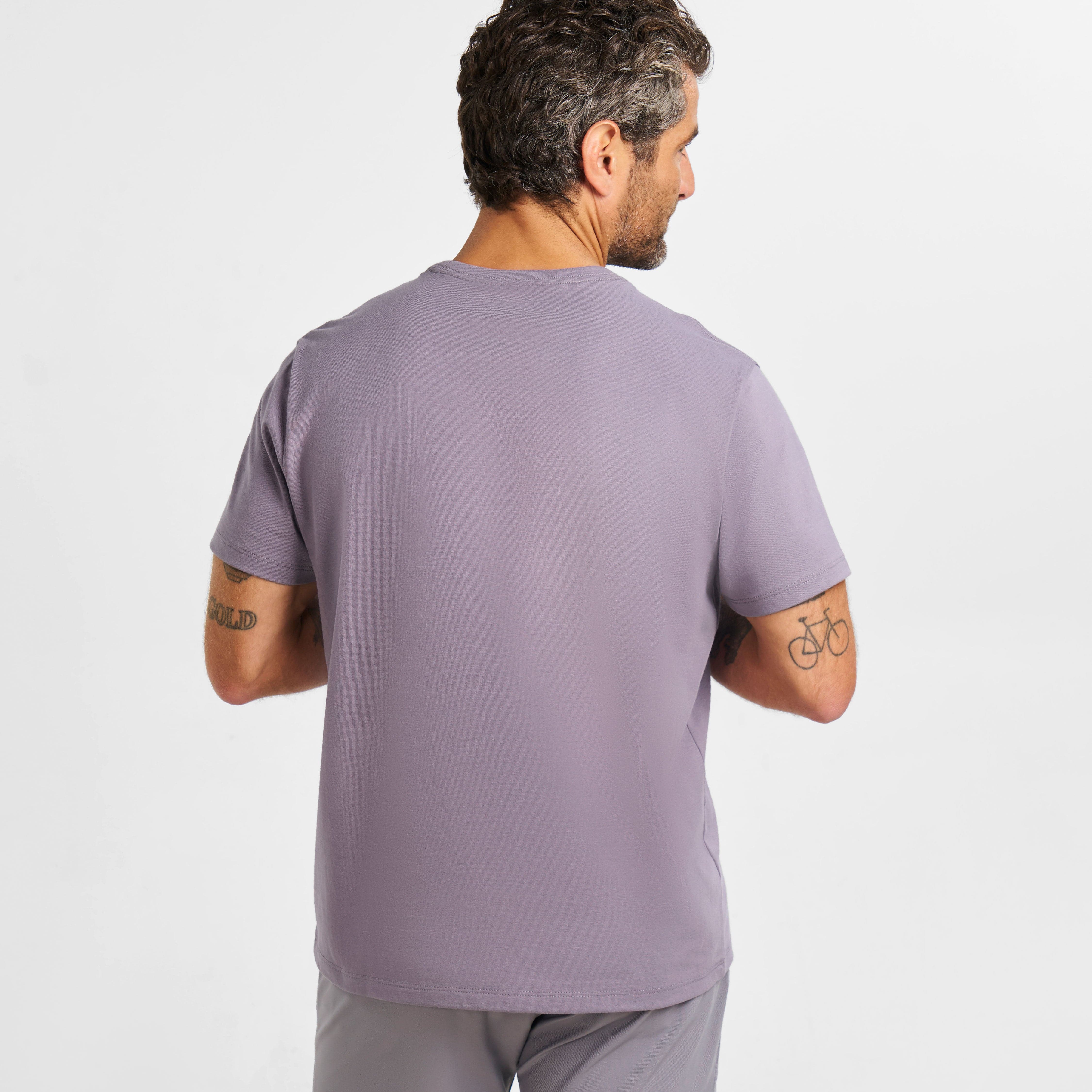 Lavender Pima Cotton Crew Neck Tee - Image 3