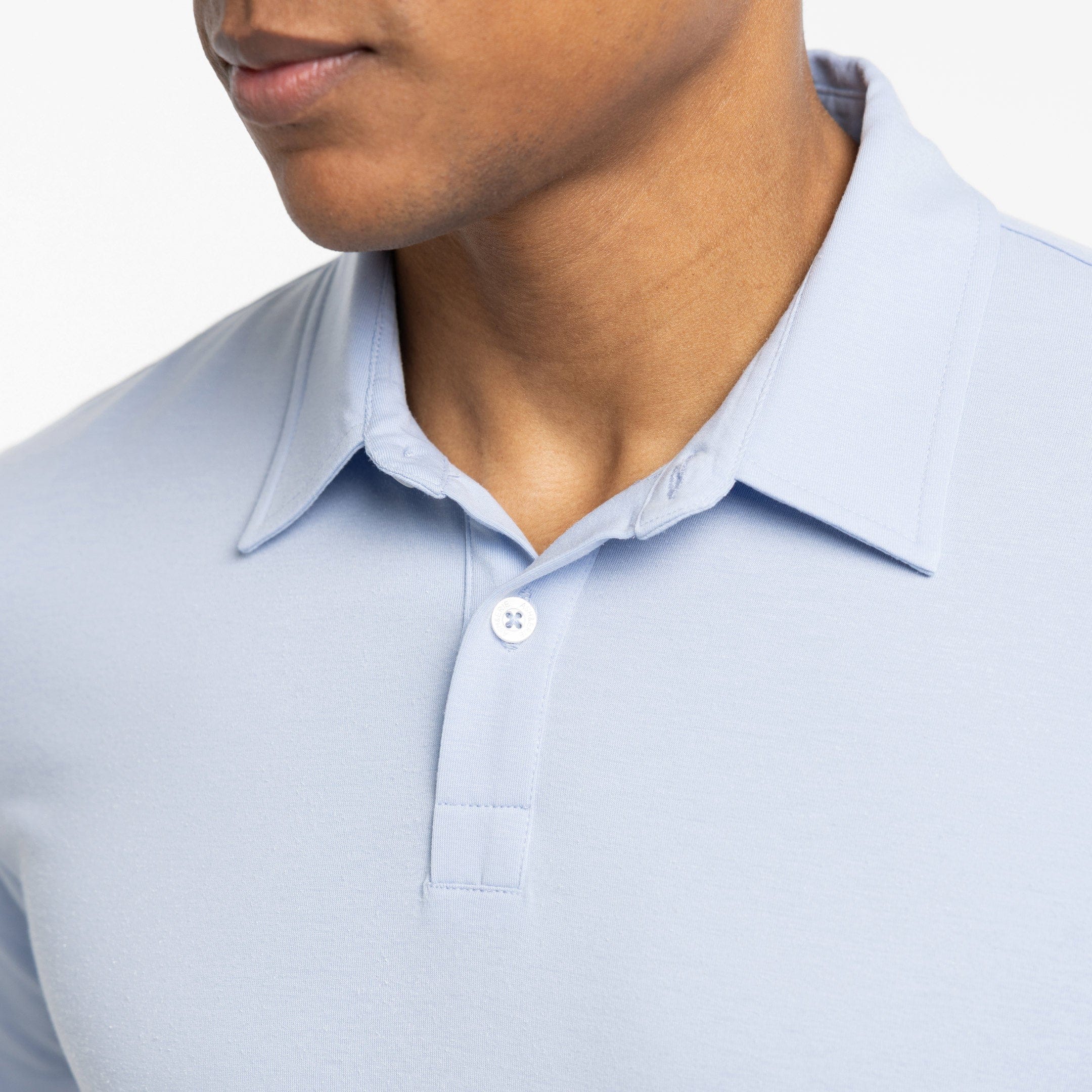 Light Blue Tech Polo - Image 4