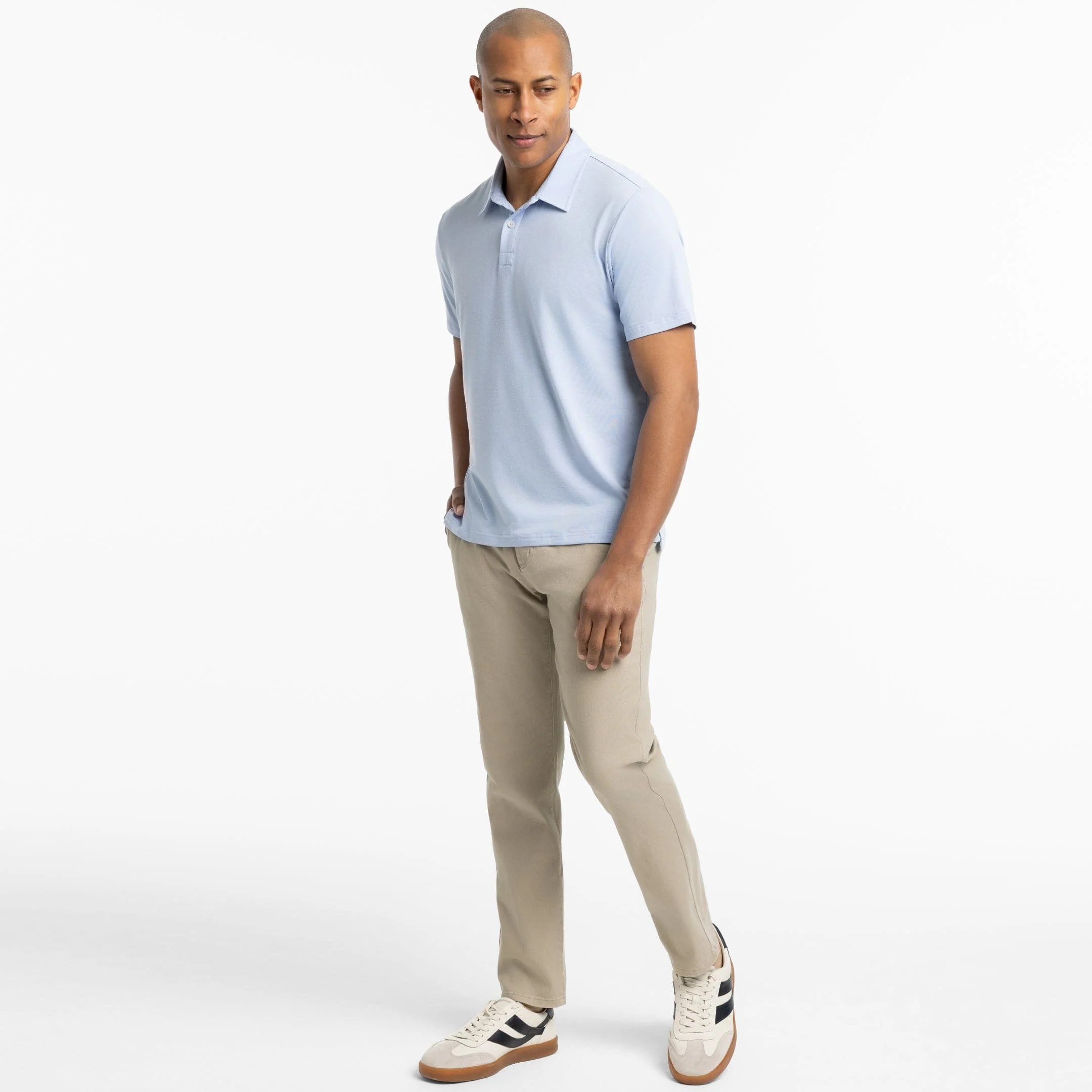 Light Blue Tech Polo - Image 6