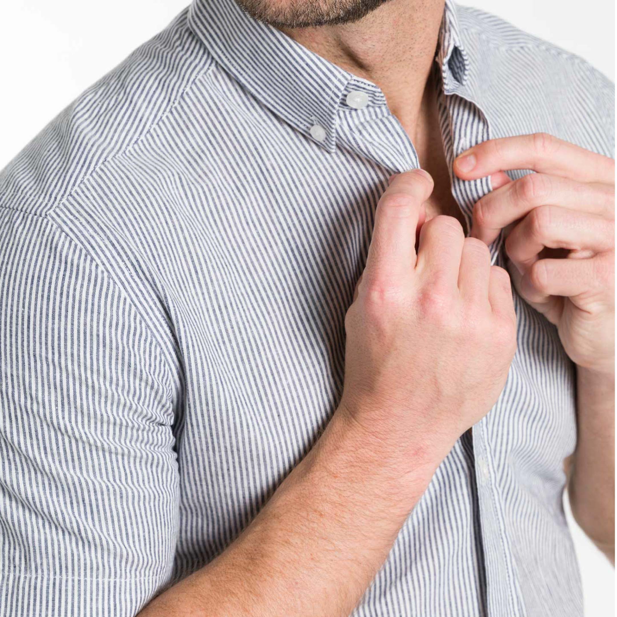Linen Stripes Short Sleeve Shirt - Image 6