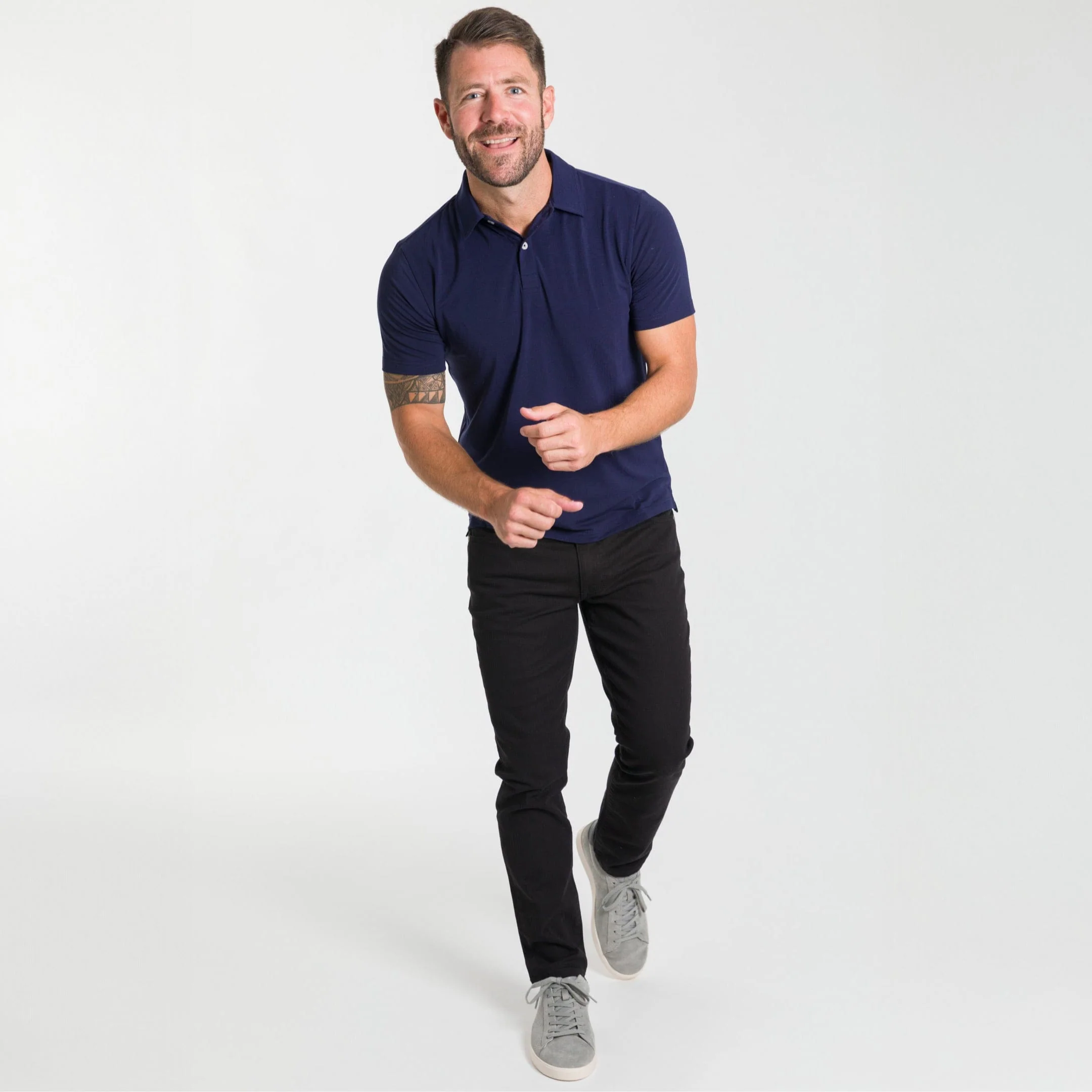 Midnight Blue Tech Polo - Image 2