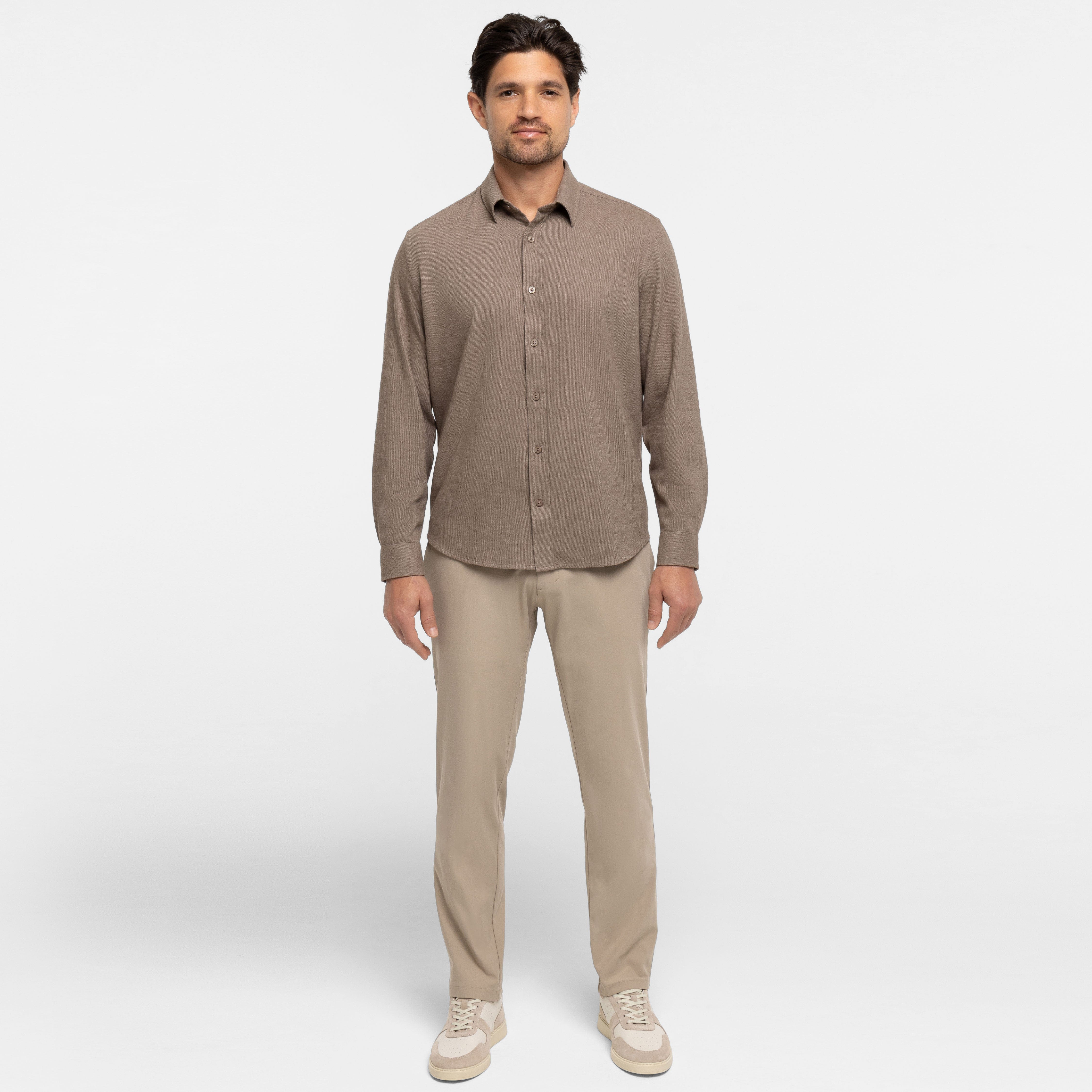 Mocha Brushed Shirt - Image 6