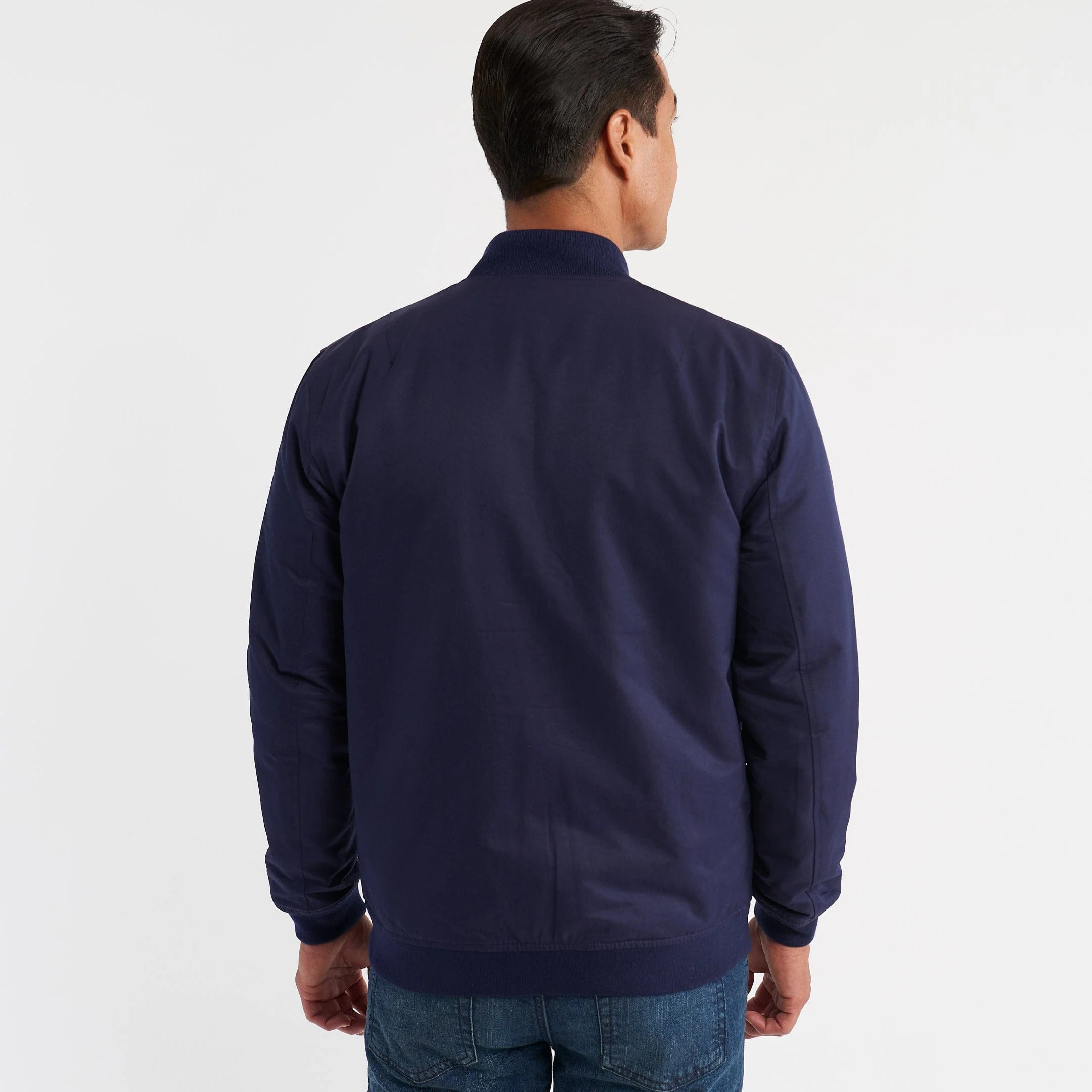 Navy Bomber Jacket - Image 3