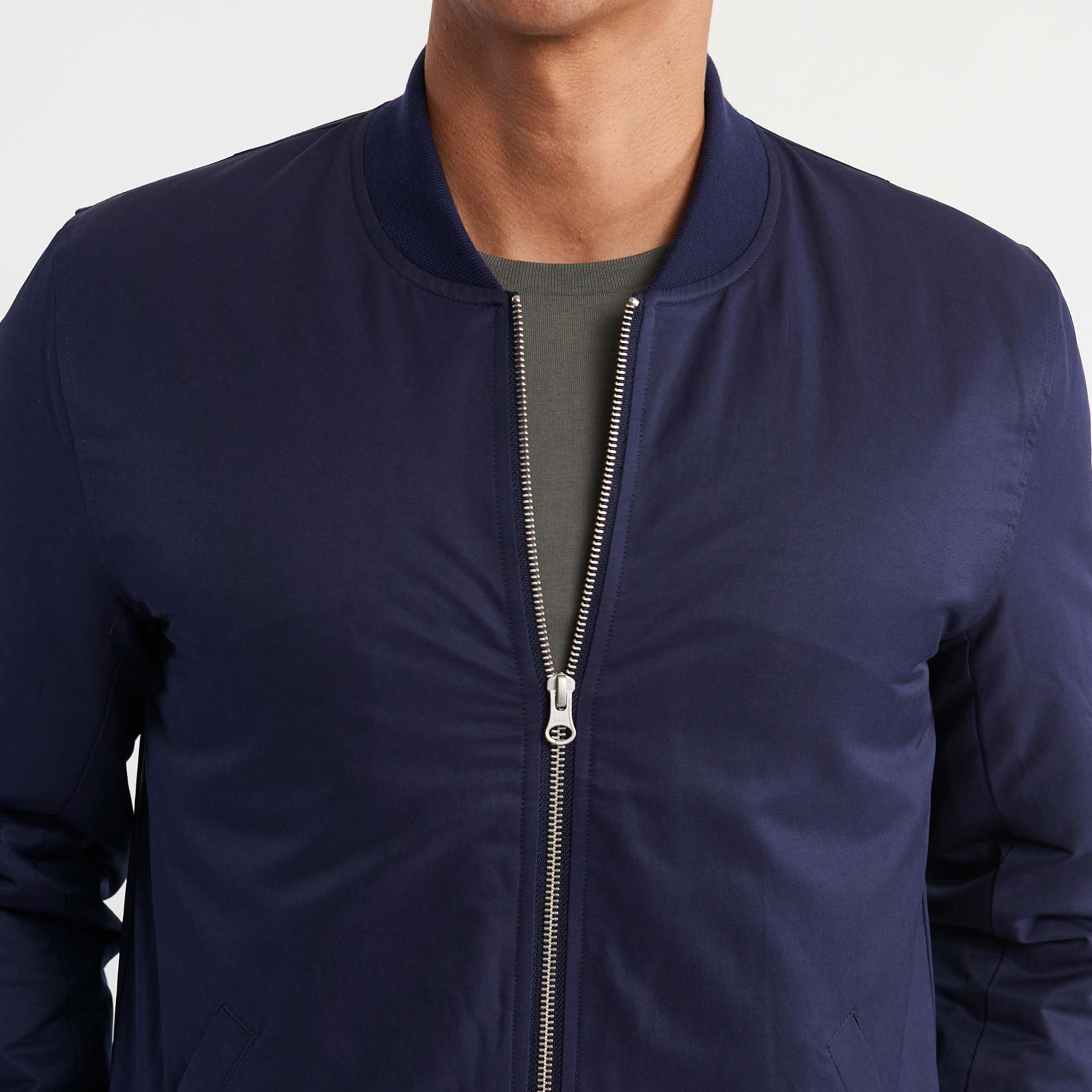 Navy Bomber Jacket - Image 4