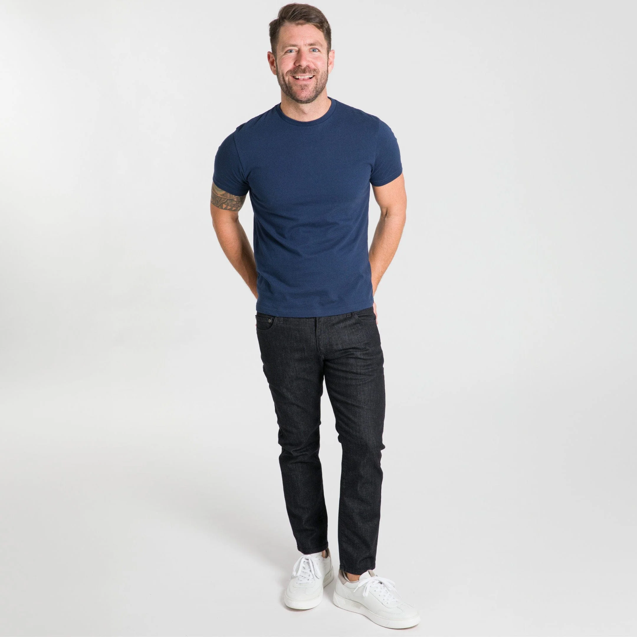 Navy Crew Neck Tee - Image 2