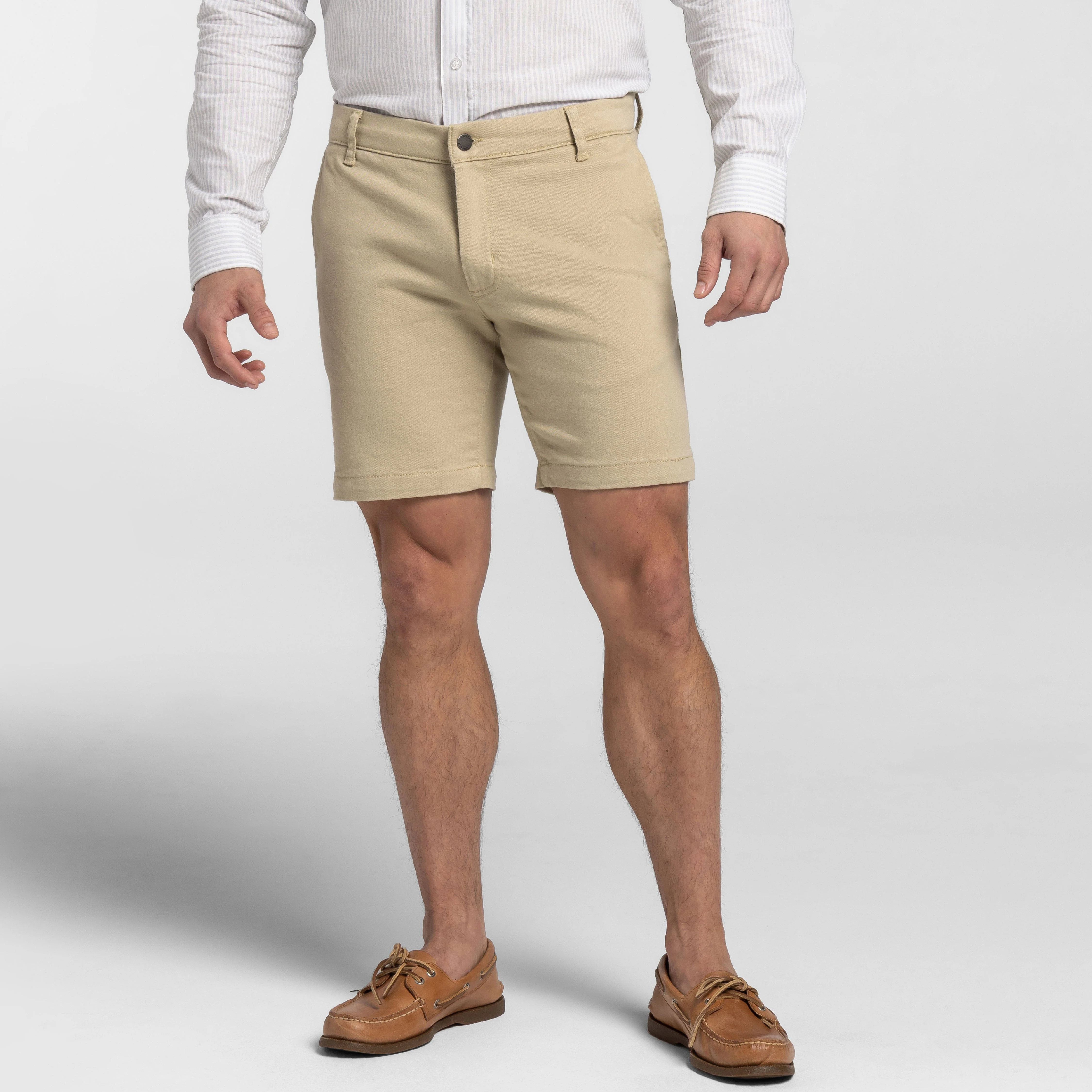 Oat Stretch Washed Chino Short