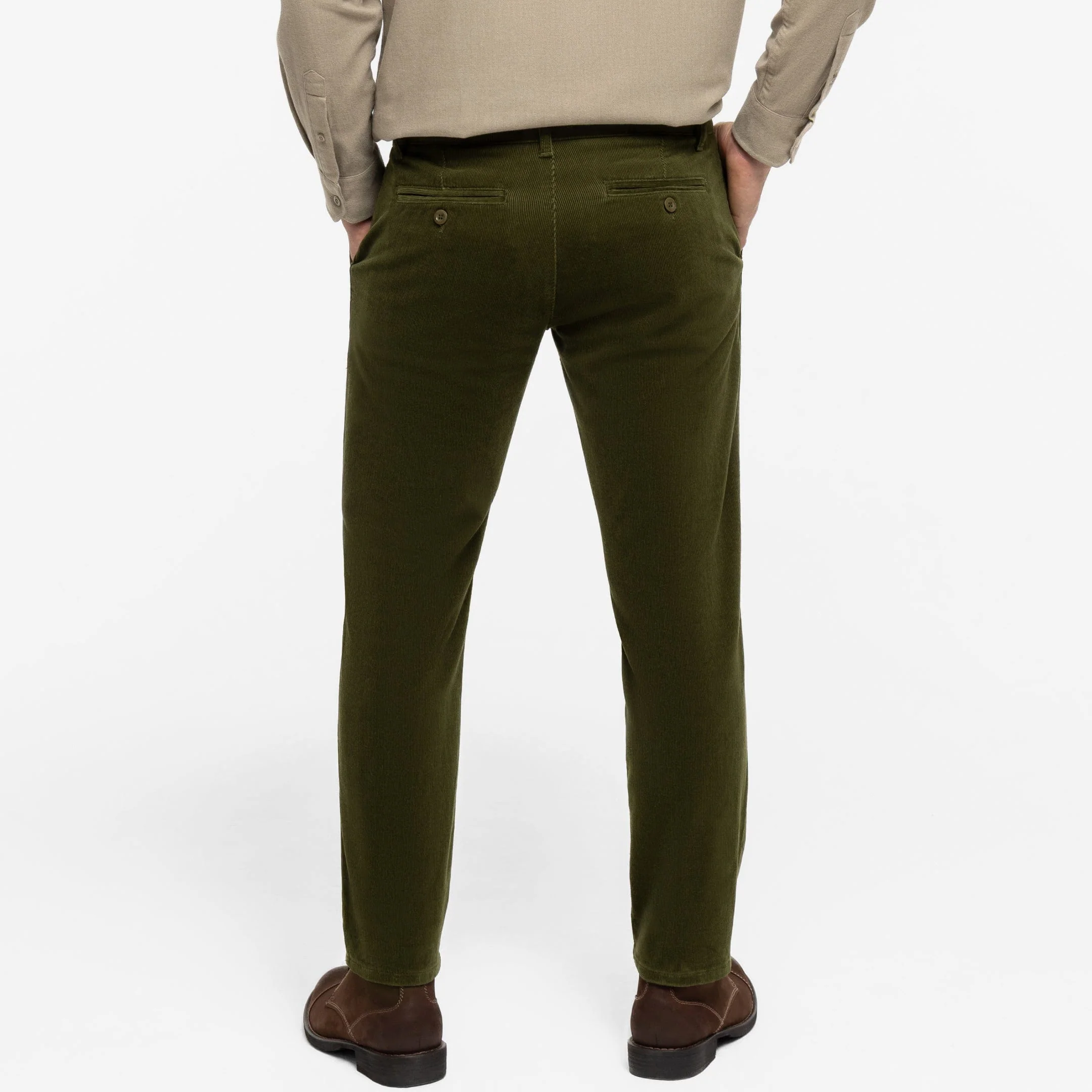 Olive Corduroy Chino - Image 3