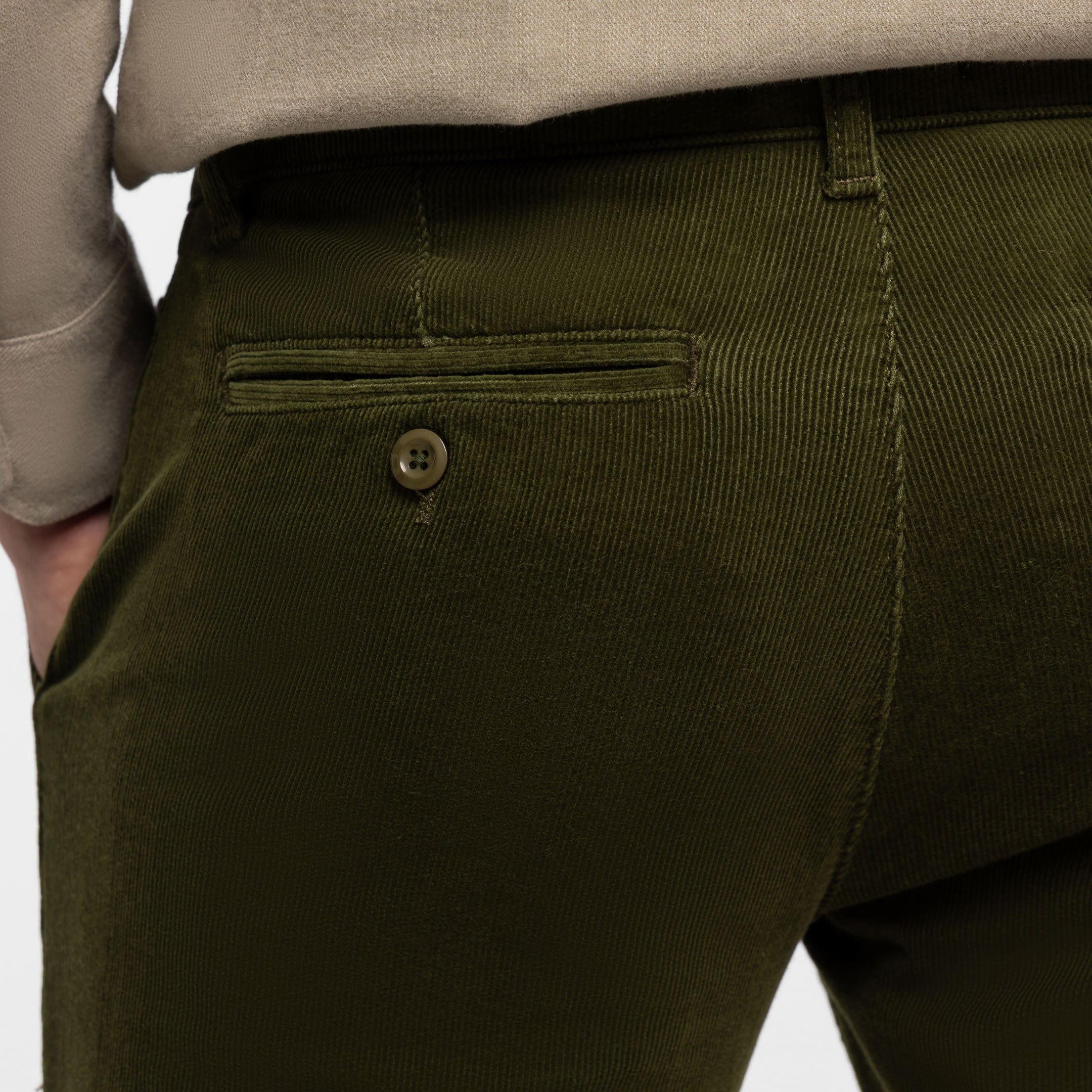 Olive Corduroy Chino - Image 4
