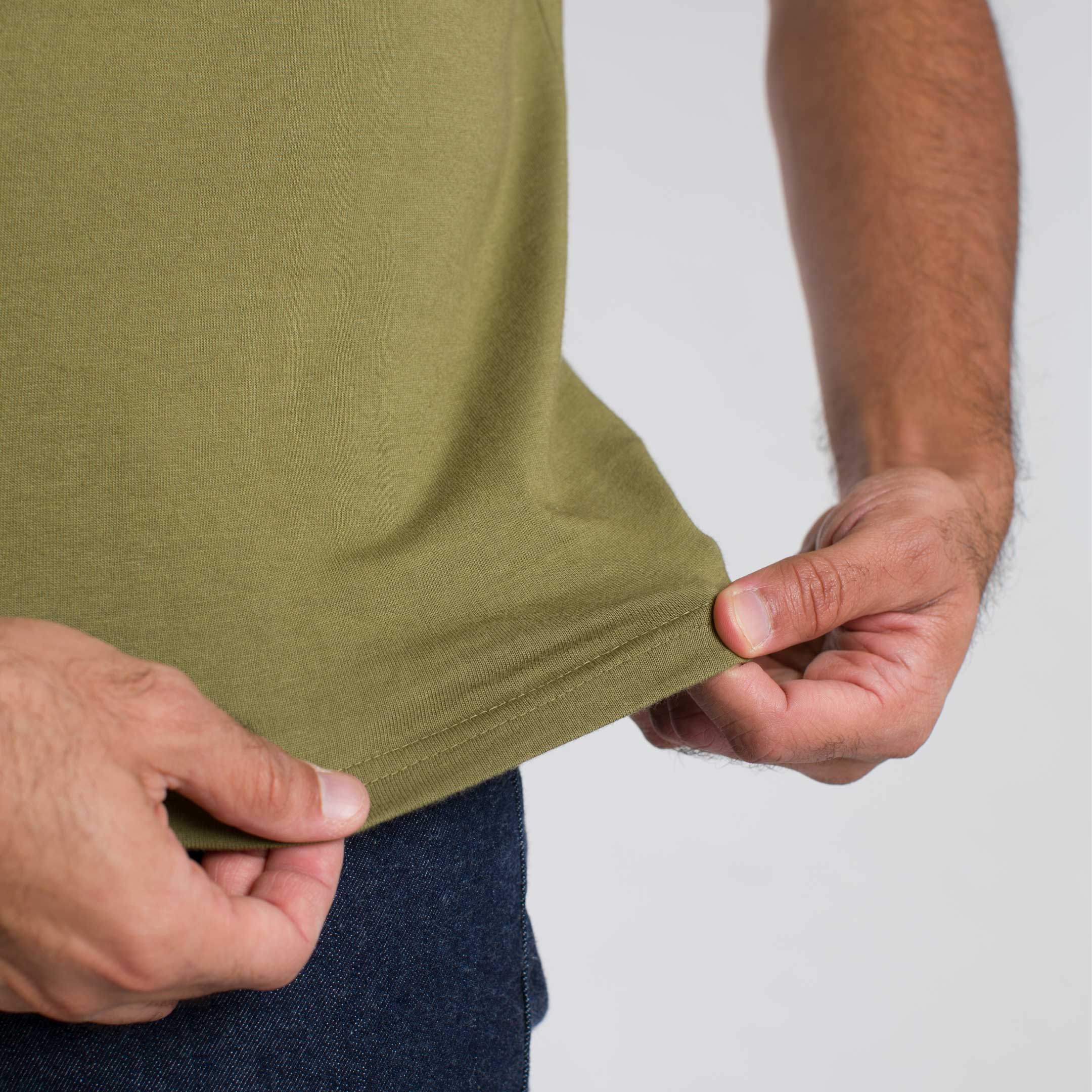 Olive Crew Neck Tee - Image 5