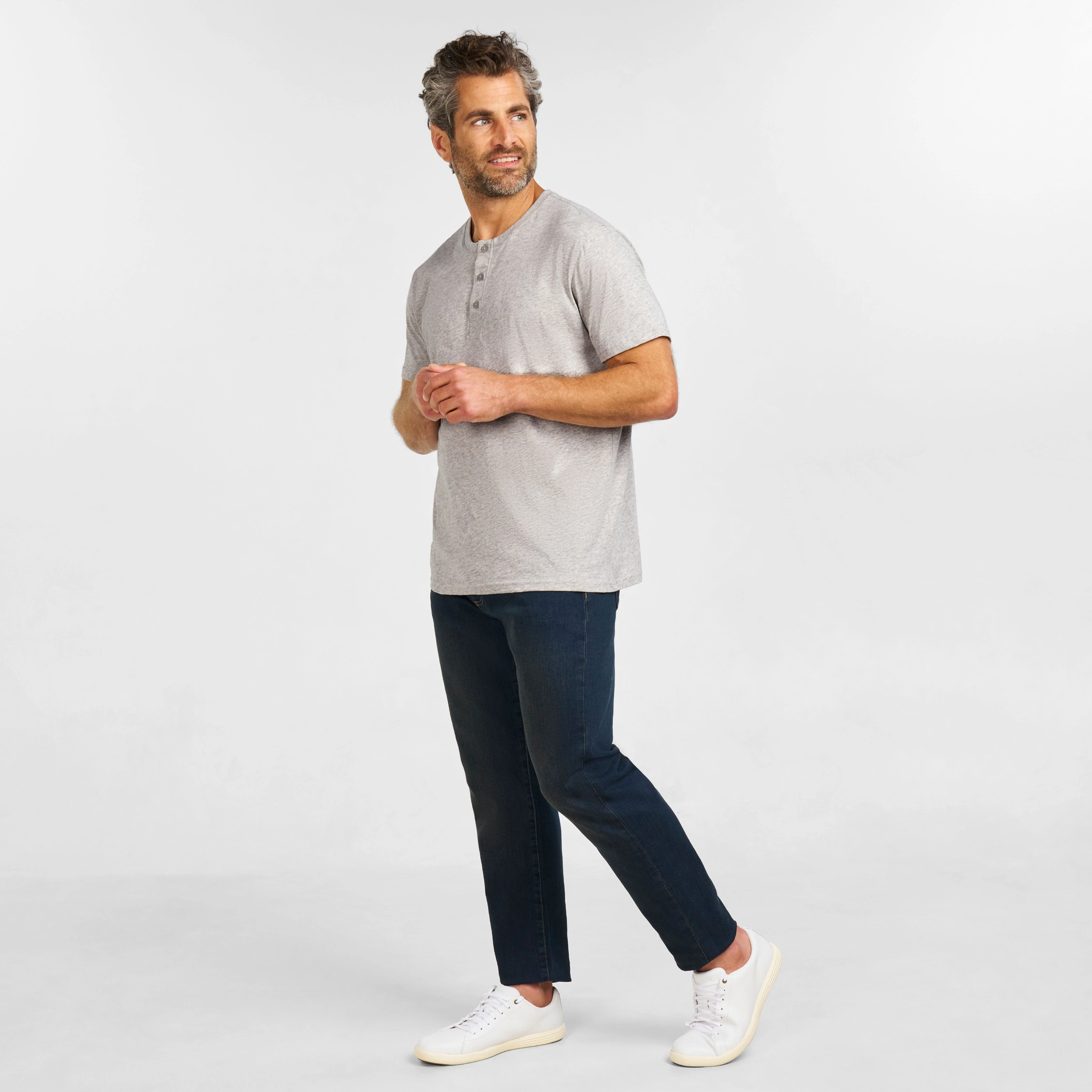 Pearl Melange Short Sleeve Henley - Image 6