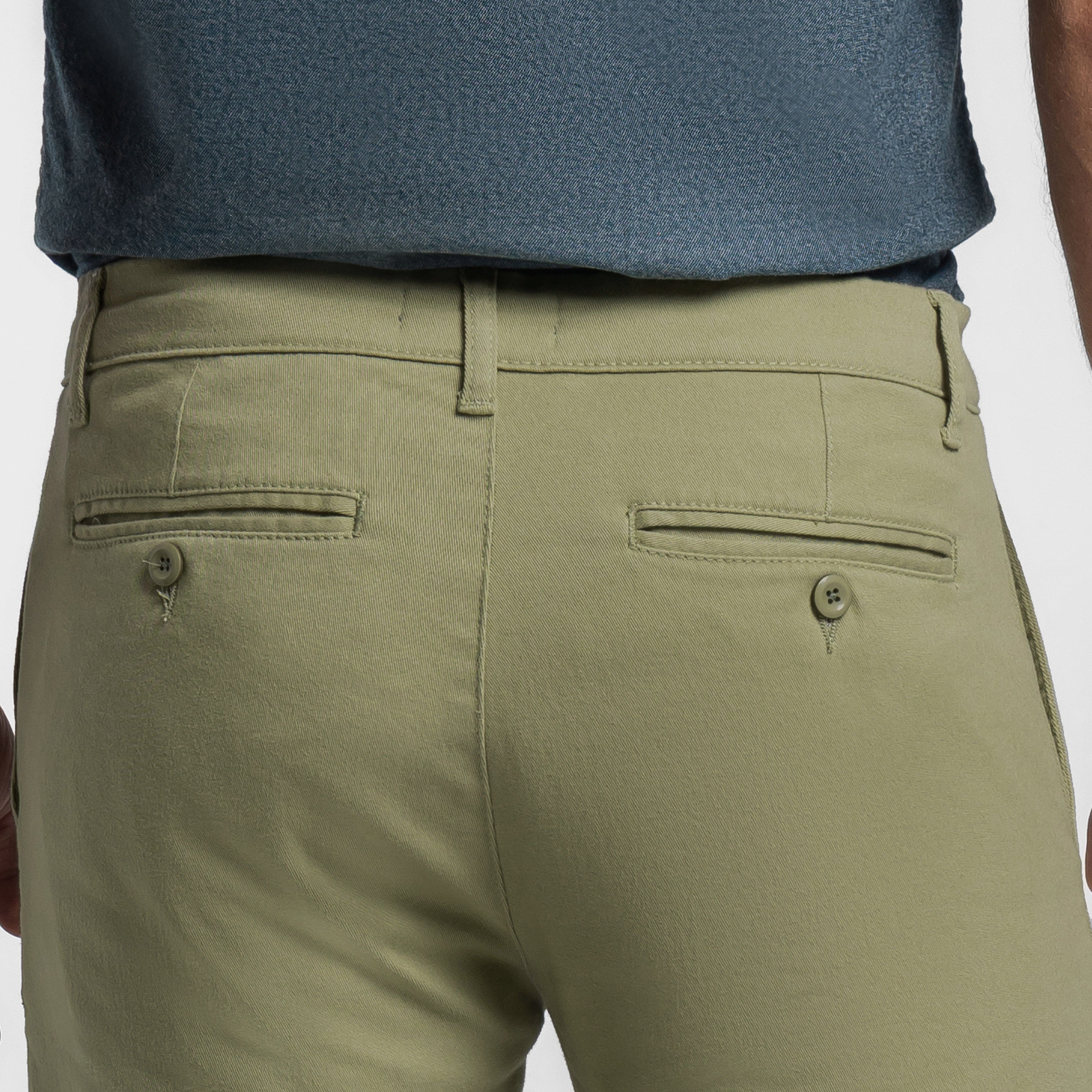 Pistachio Stretch Washed Chino Short - Image 4