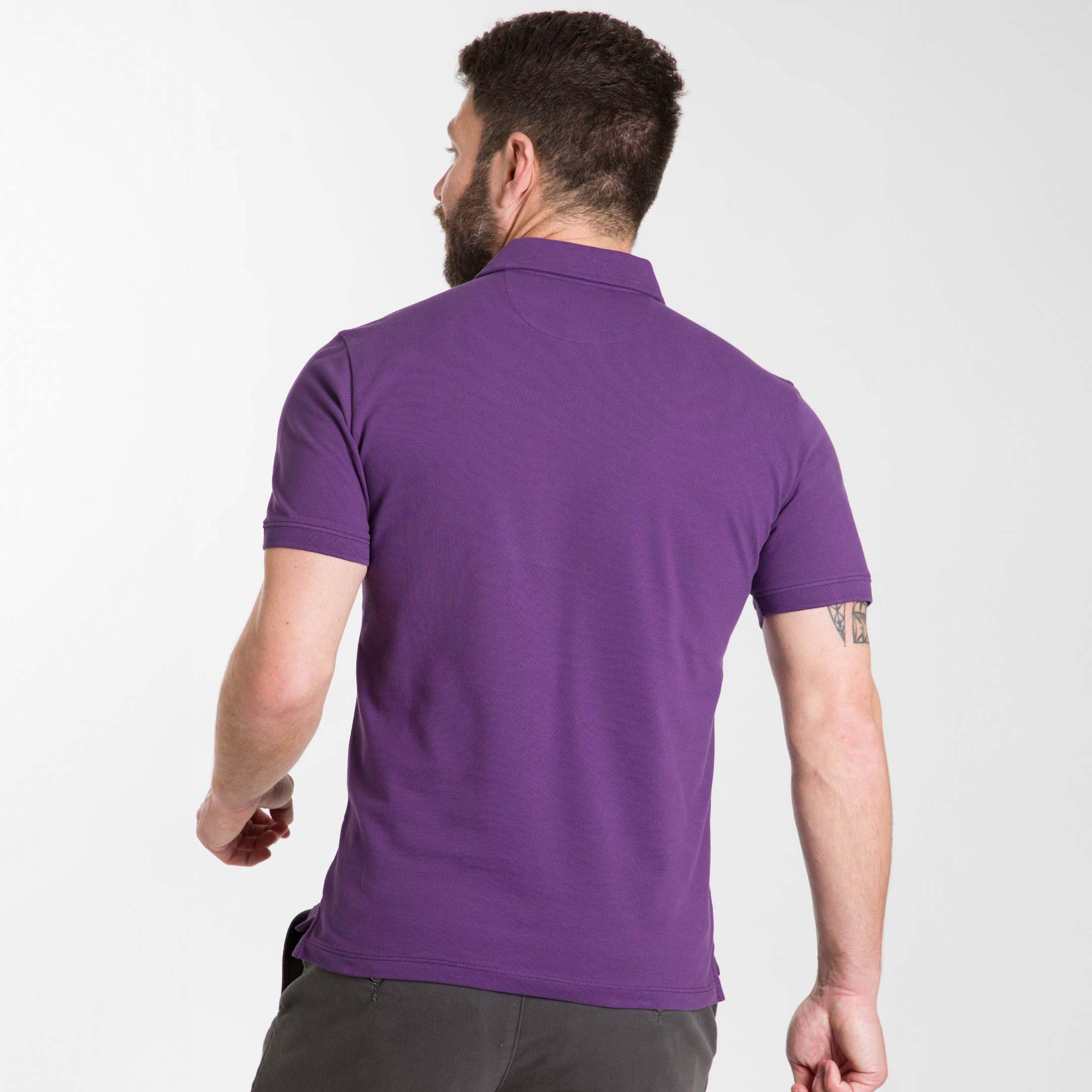 Purple Pique Daily Polo - Image 3