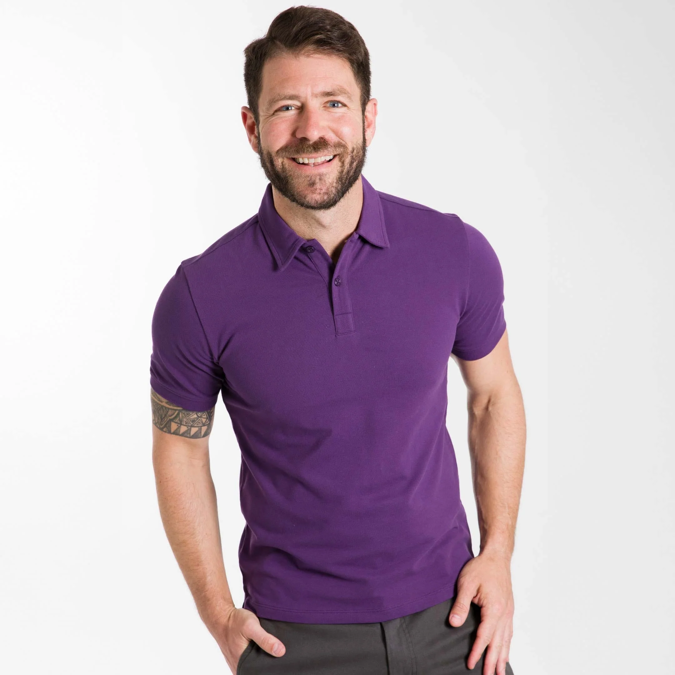 Purple Pique Daily Polo - Image 6