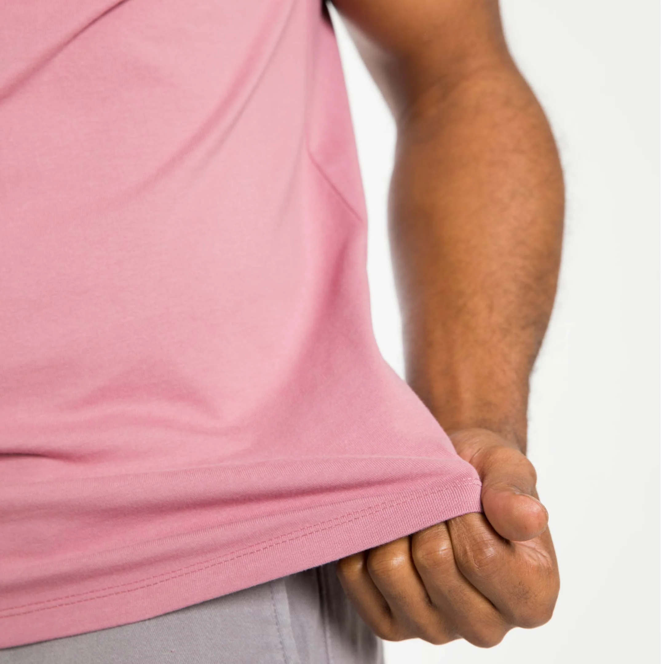 Rose Pima Cotton Crew Neck Tee - Image 4