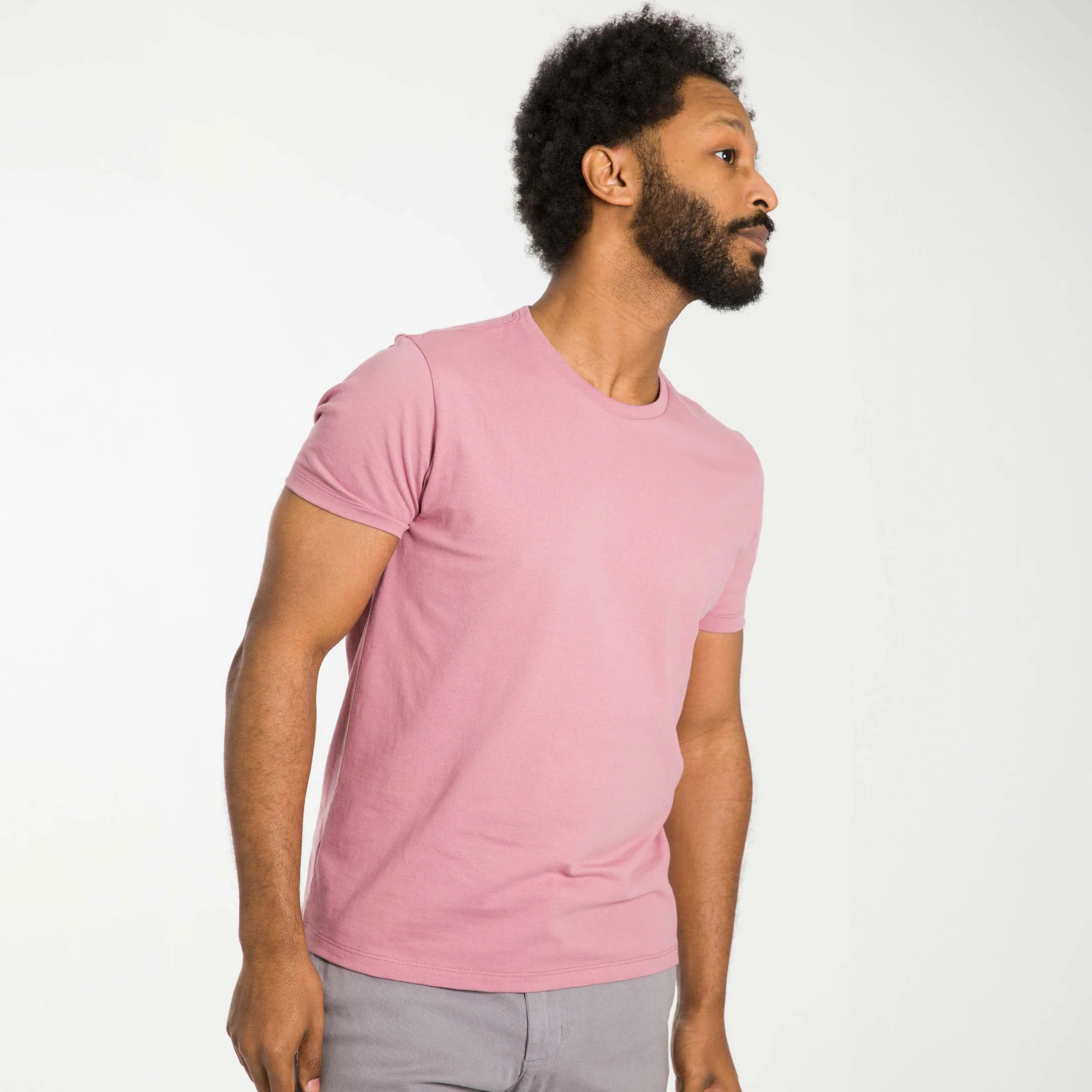 Rose Pima Cotton Crew Neck Tee - Image 6