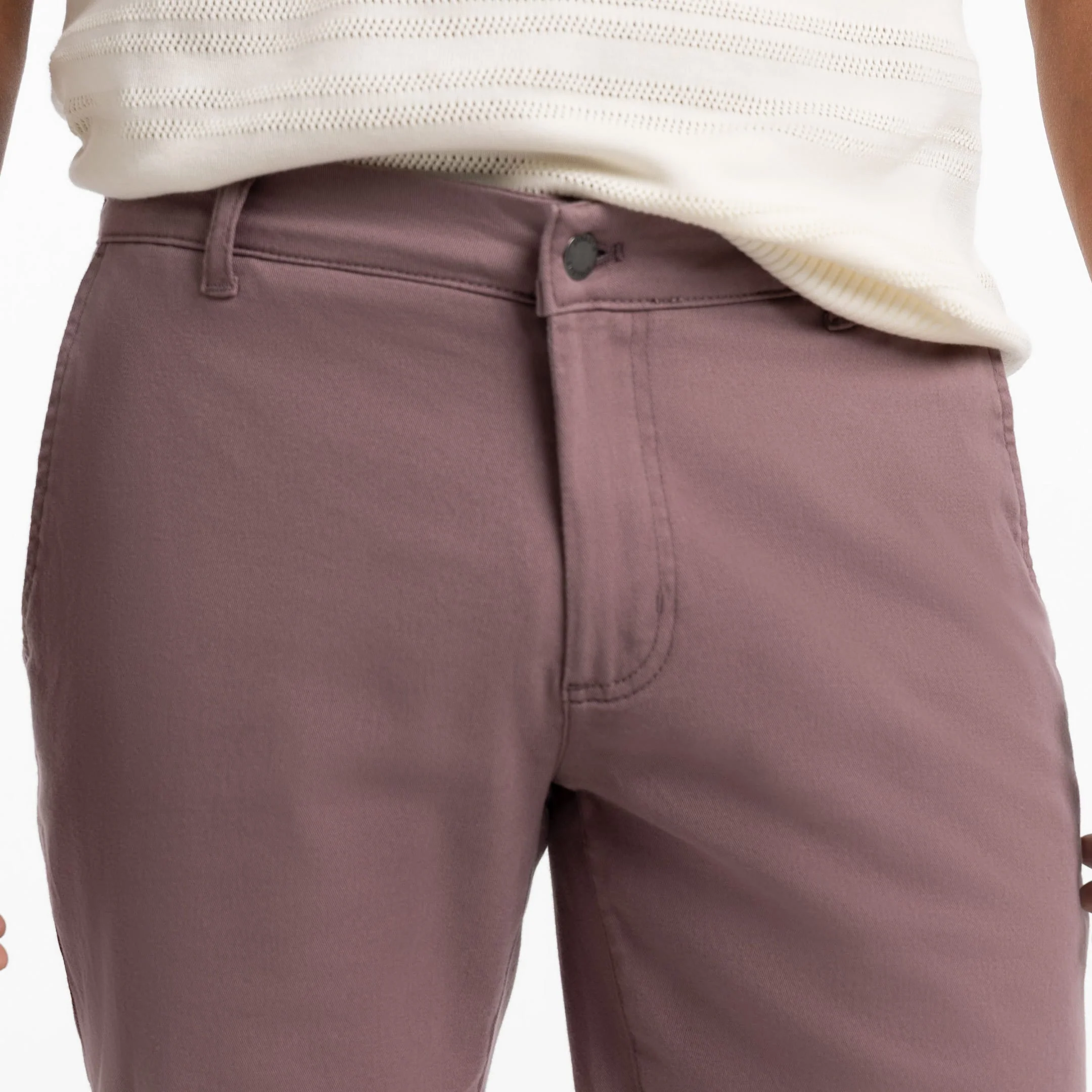 Rose Taupe Lightweight Stretch Chino Short - Image 5