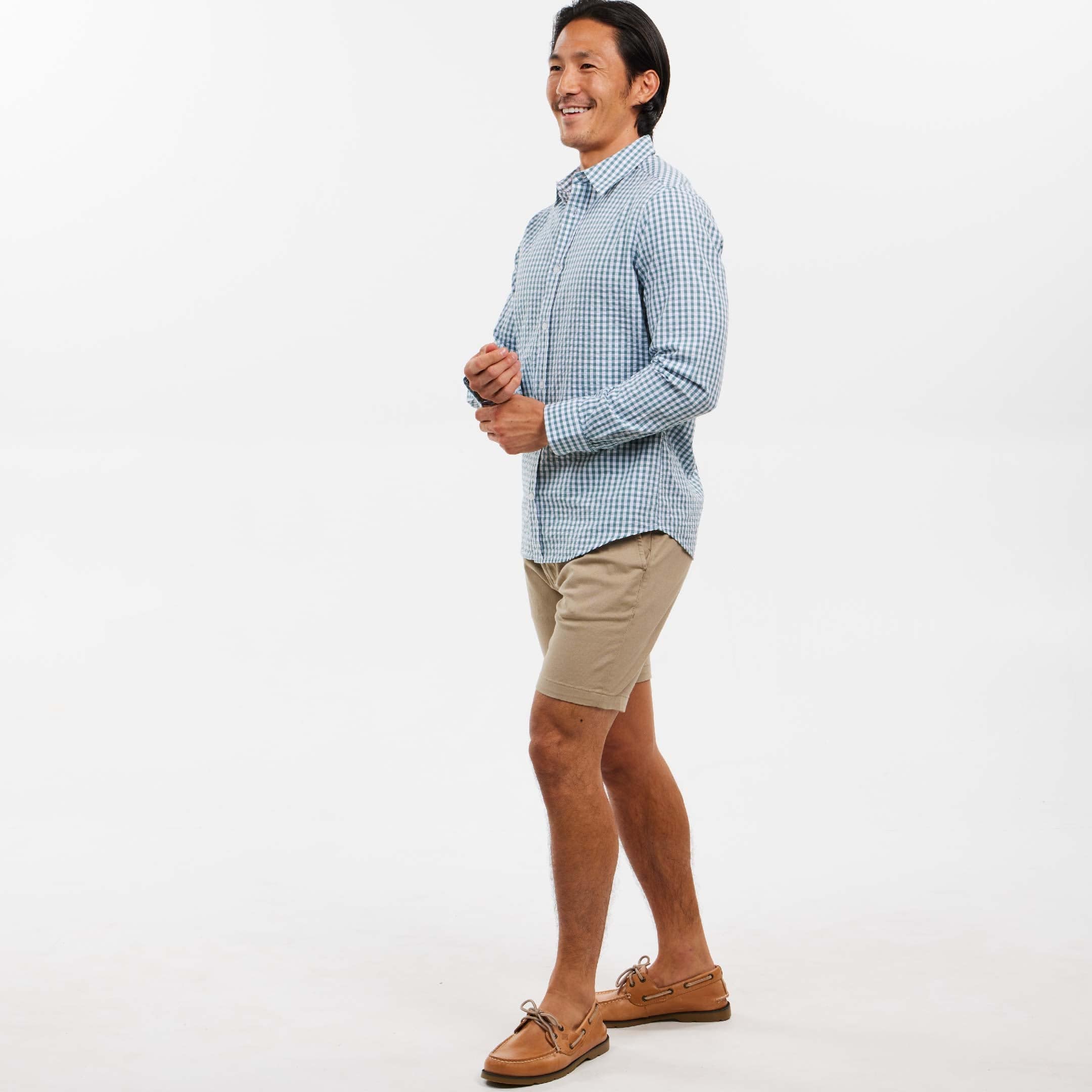 Seaglass Gingham Seersucker Shirt - Image 2