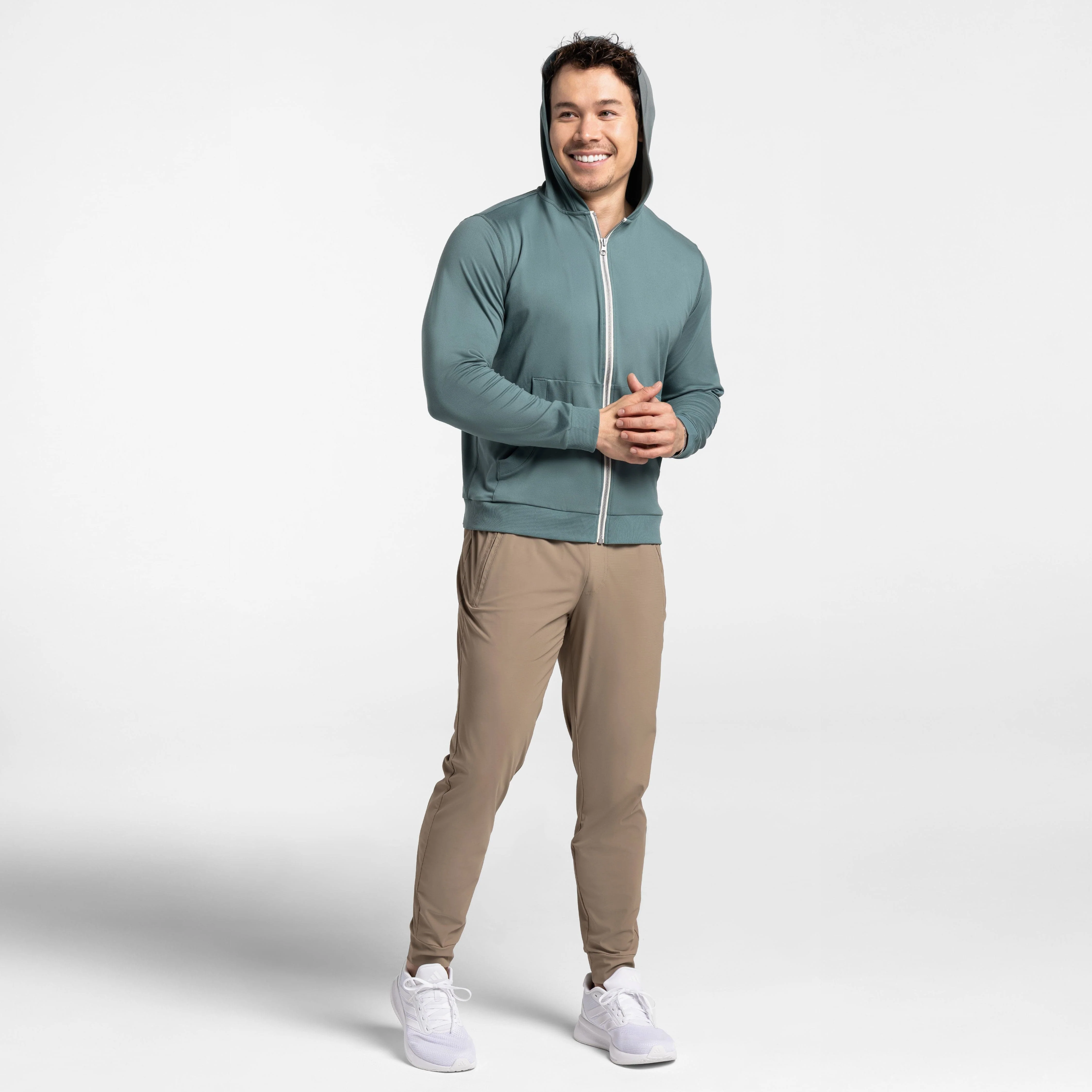 Slate CloudFlex Performance Full-Zip Hoodie - Image 2