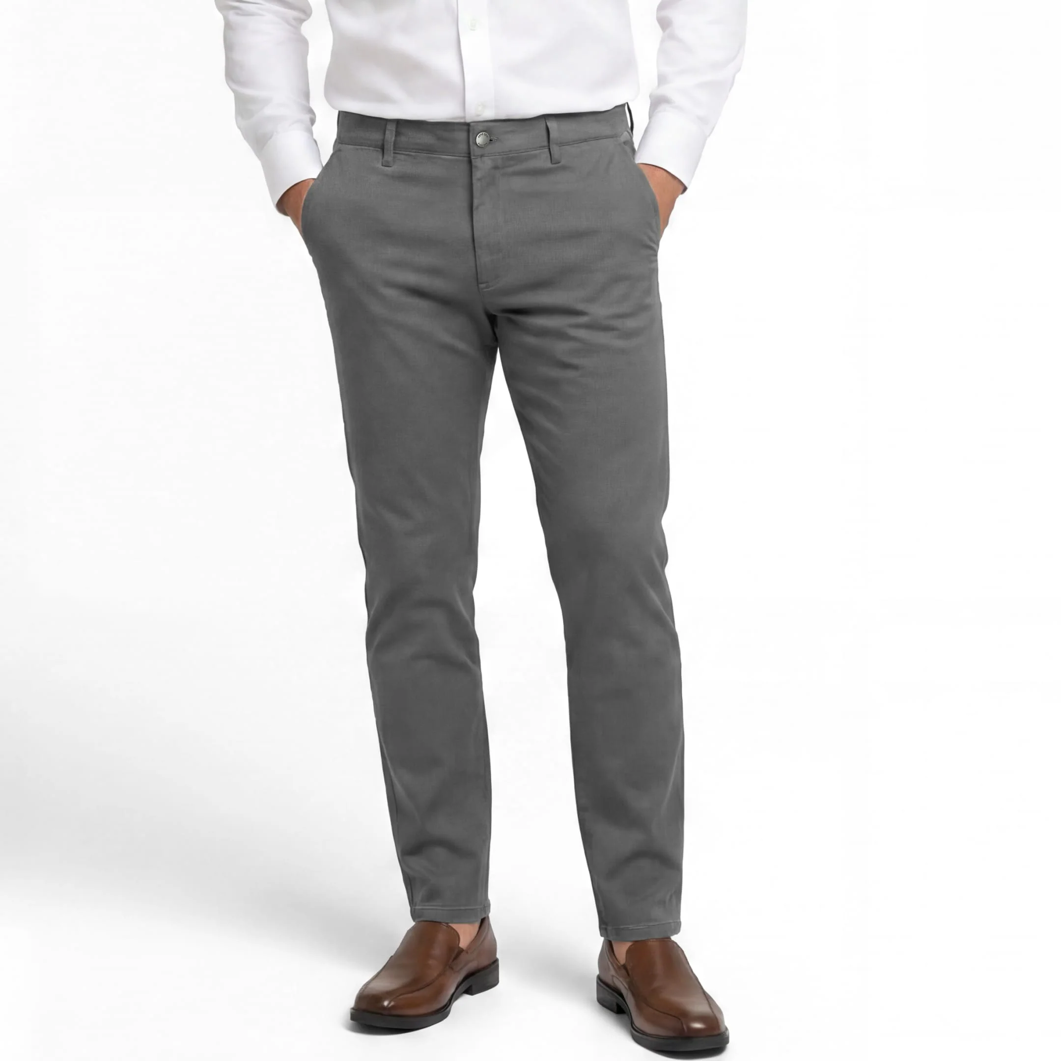Smoke Grey Lightweight Signature Chino