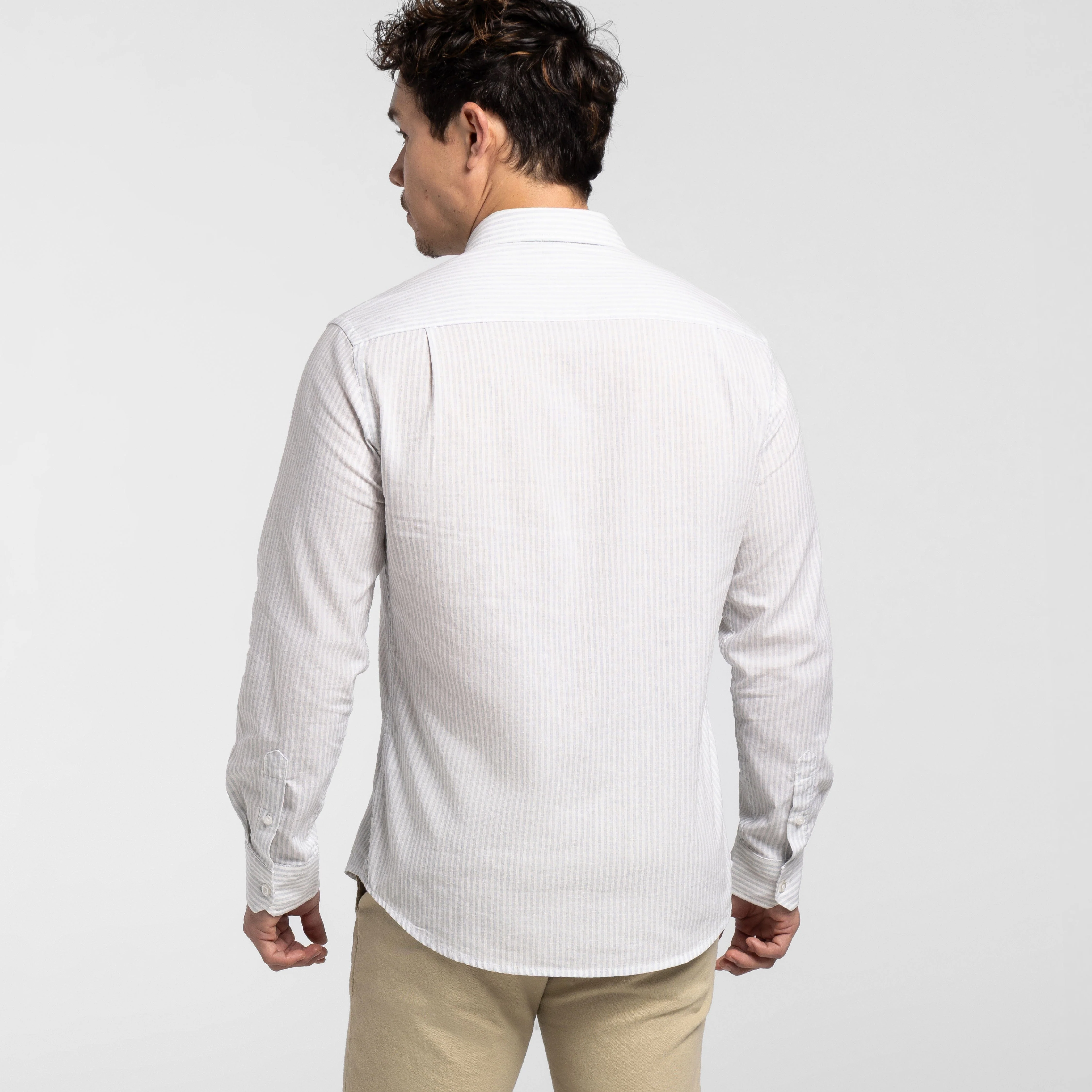 Sorrento Stripes Linen Shirt - Image 3