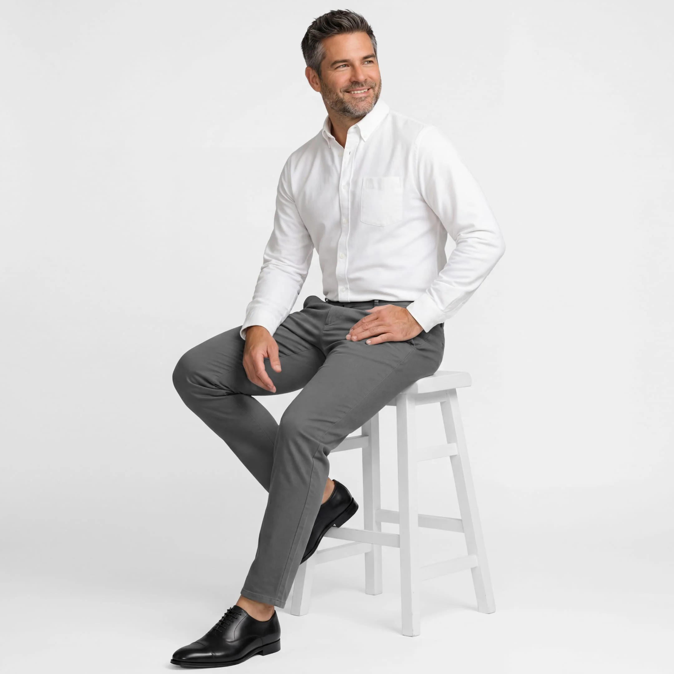 Steel Grey Signature Chino - Image 2
