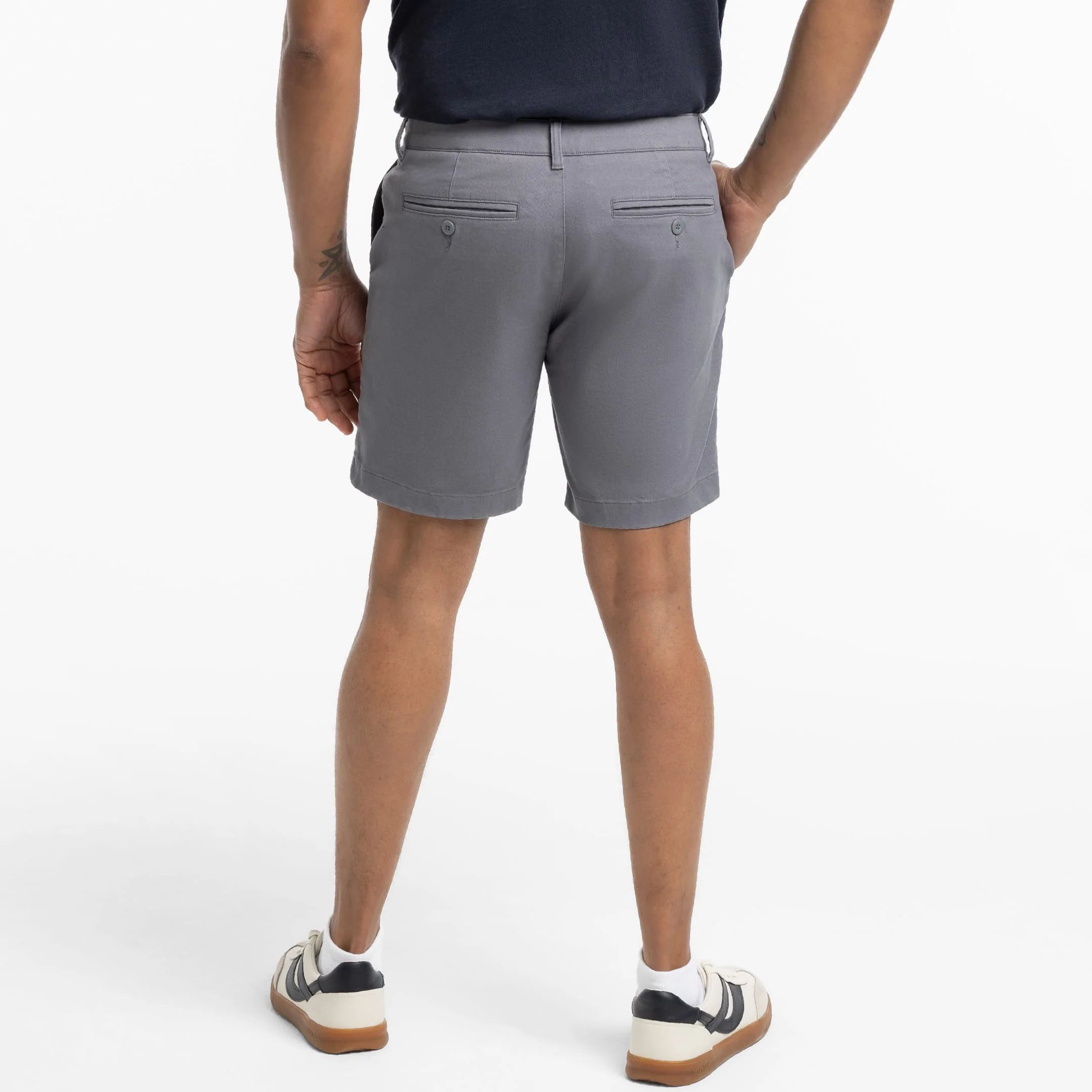 Steel Grey Signature Chino Short - Image 3