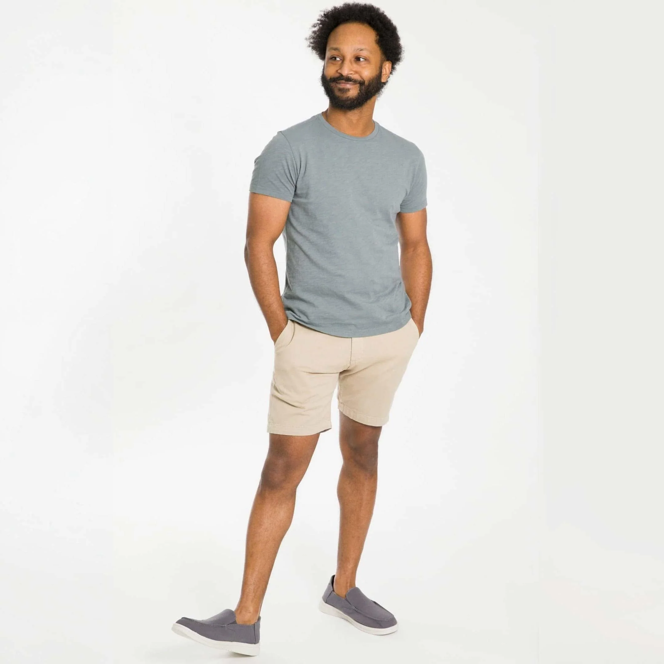 Steel Textured Crew Neck Tee - Image 5