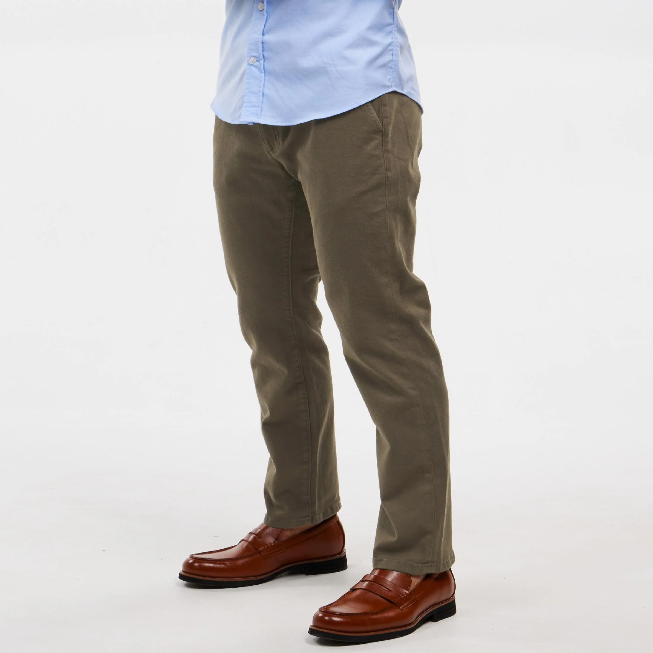 Straight Fit Birch Washed Stretch Chino - Image 6